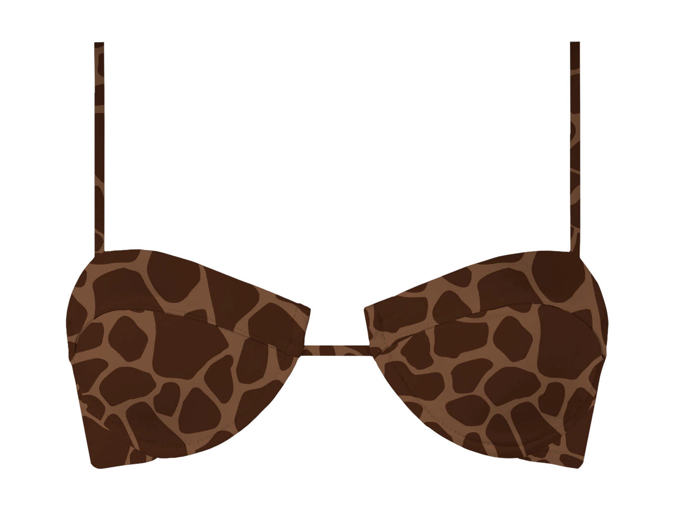 Bikini a Triangolo in Fantasia Giraffa