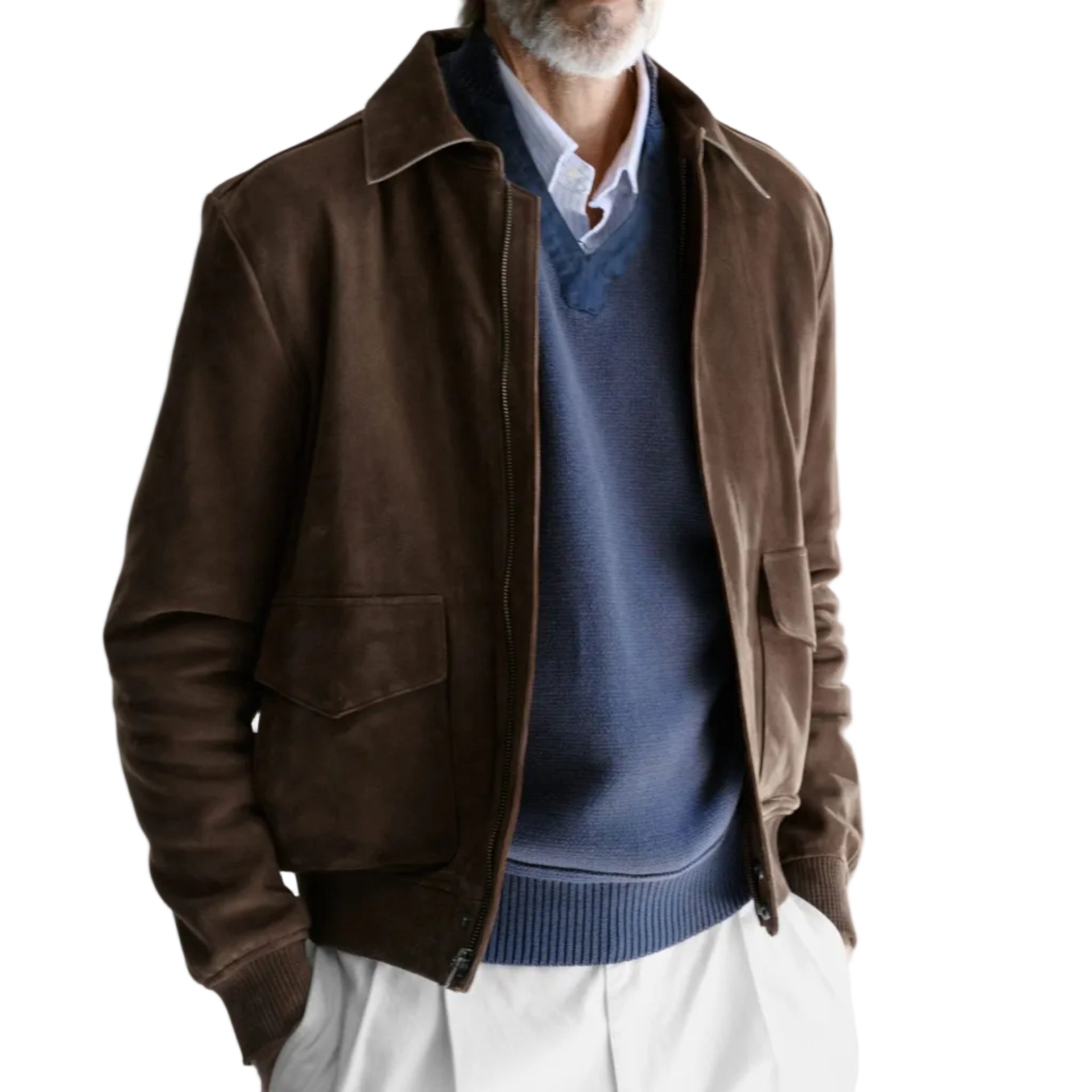 Giubbotto in Suede Ralph Two