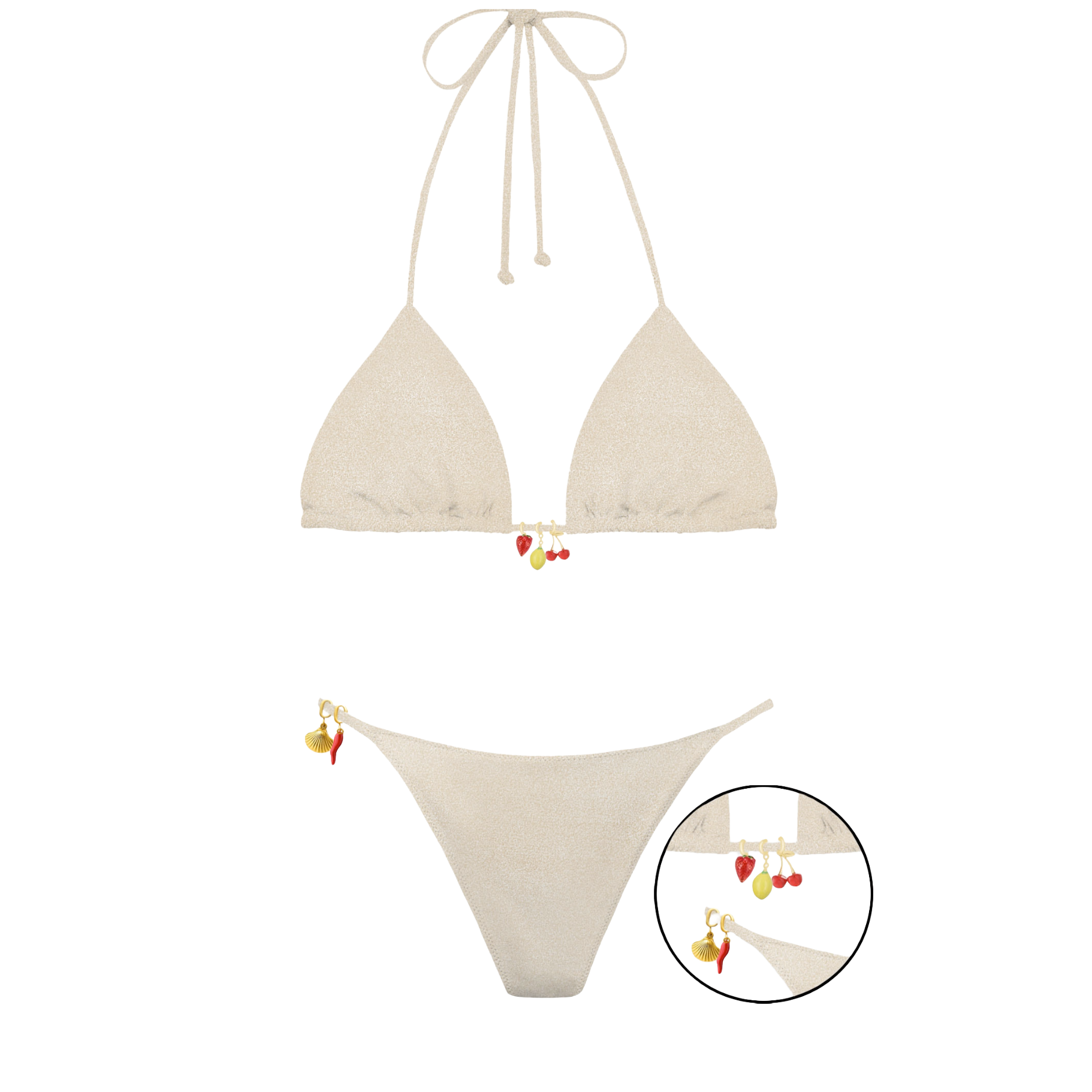 Bikini con Charms Decorative Lezzy