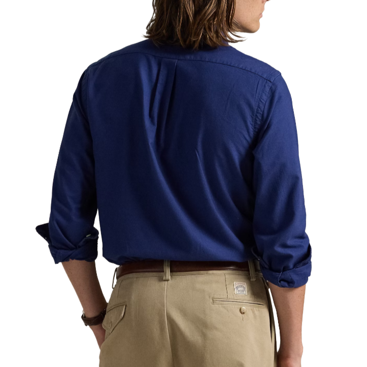 Polo Ralph Lauren Camicia Oxford in Tinta in Capo Custom Fit