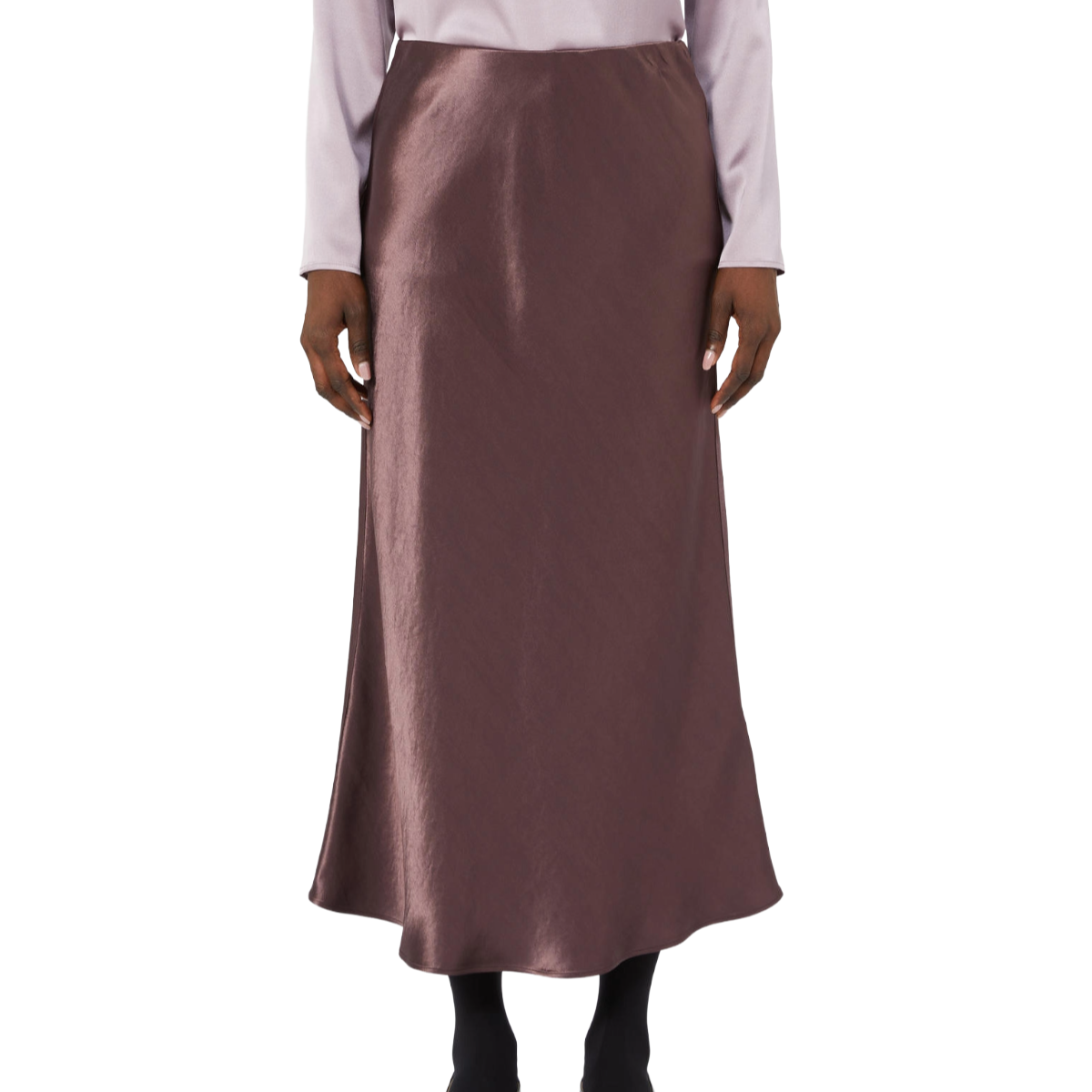 MM By Max Mara Gonna in Raso Midi Alessio