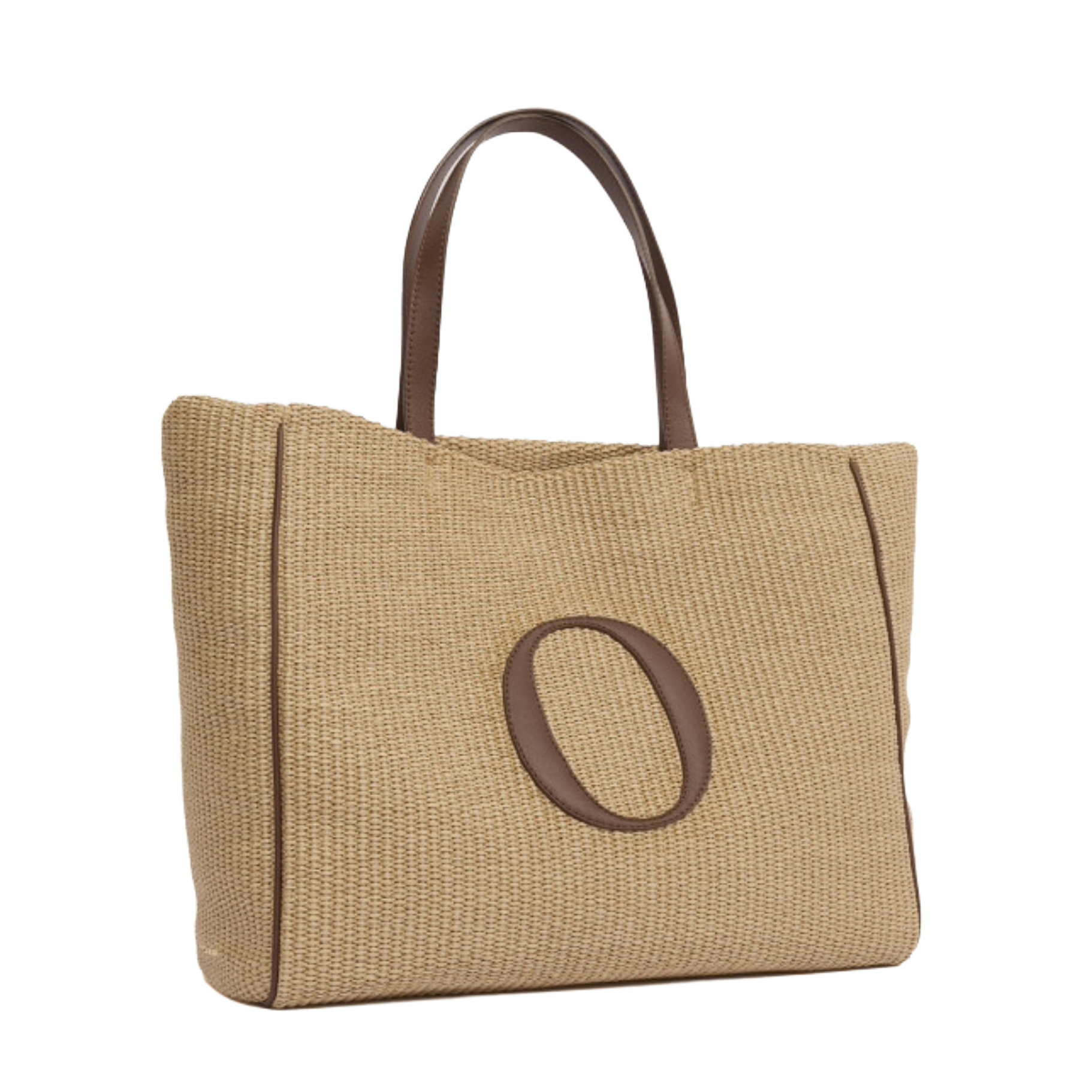 Borsa Her-O Shopper Zanzibar a spalla in tessuto e pelle