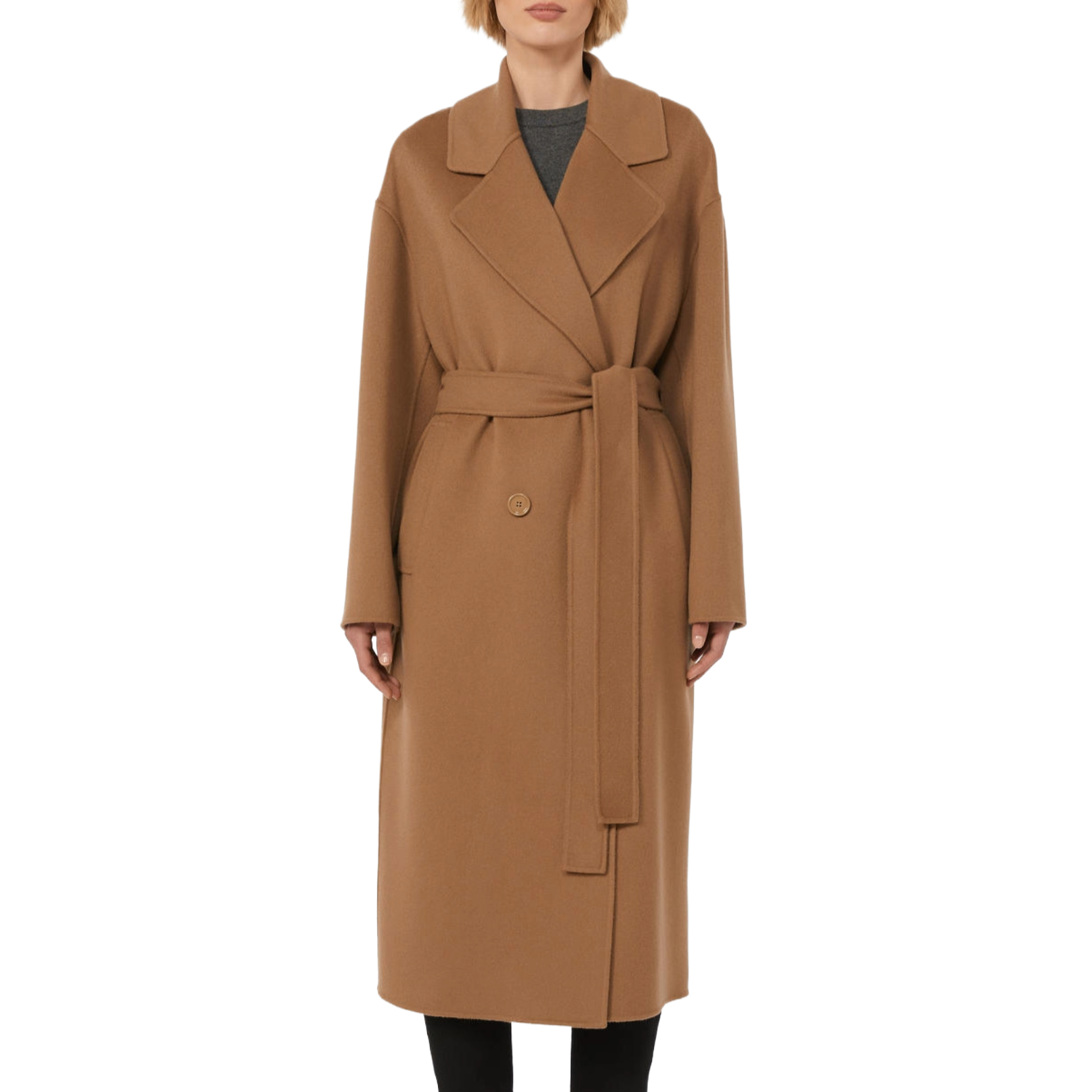 'S Max Mara Doppio Drap In Lana Heller