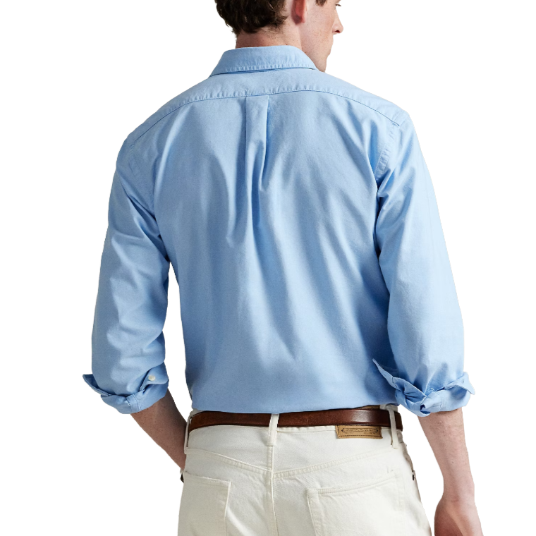 Polo Ralph Lauren Camicia Oxford in Tinta in Capo Custom Fit