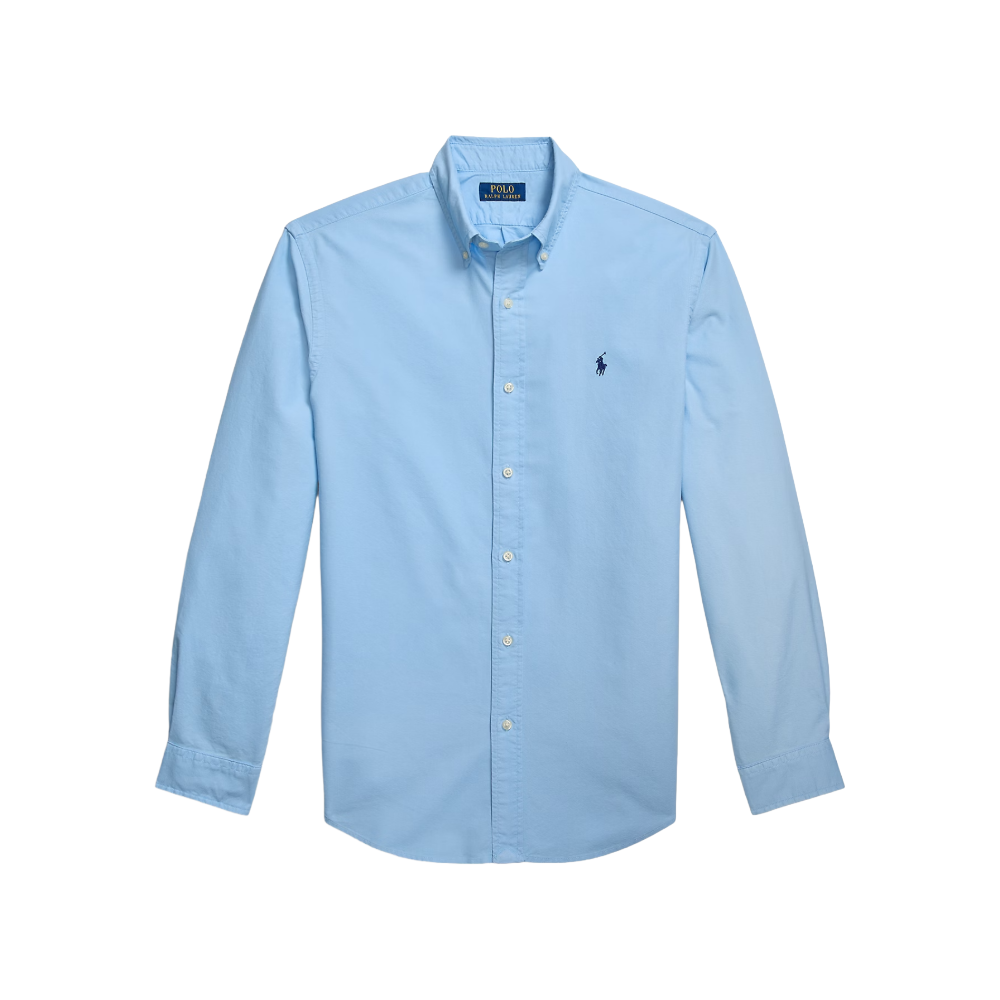 Polo Ralph Lauren Camicia Oxford in Tinta in Capo Custom Fit