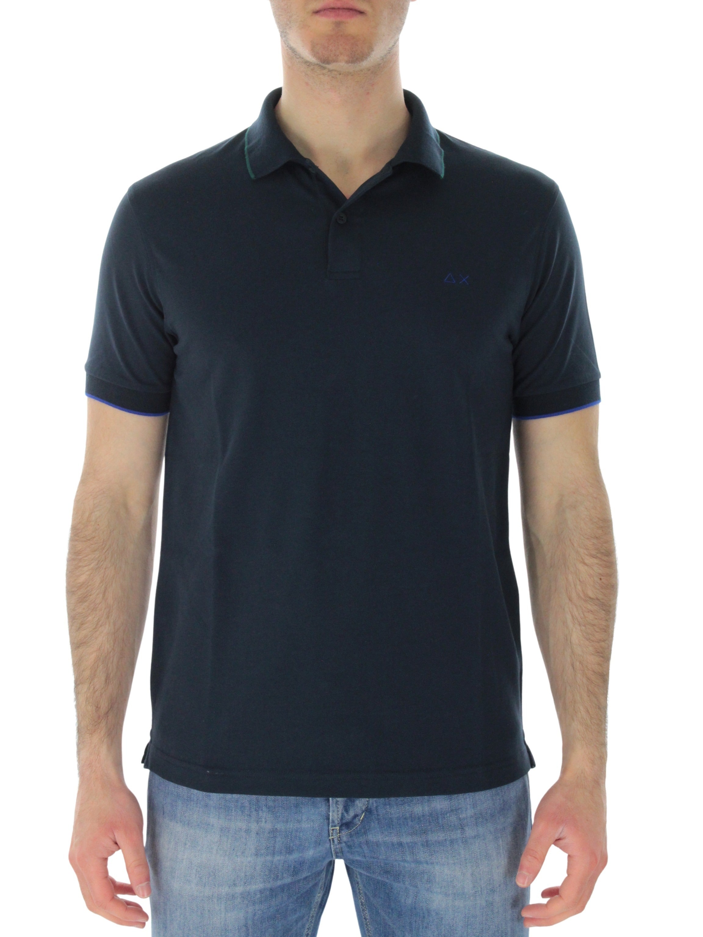 A33111 Navy Blue Roun Polo