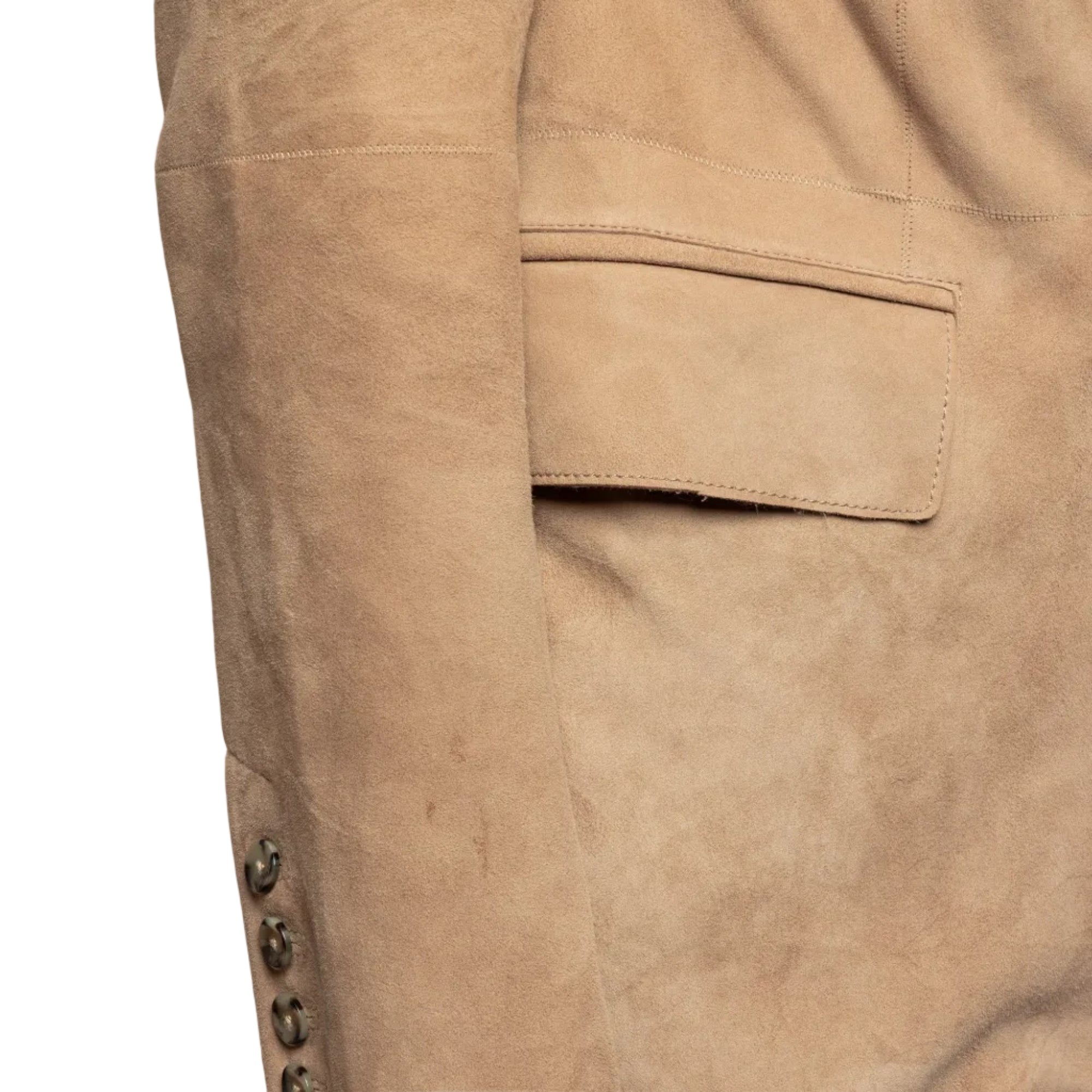 Giacca Doppiopetto in Suede Tiaki