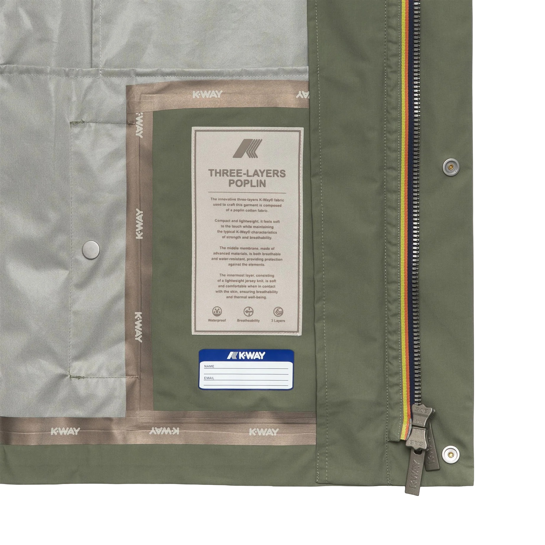 K-Way Giubbotto Orion 3L Poplin