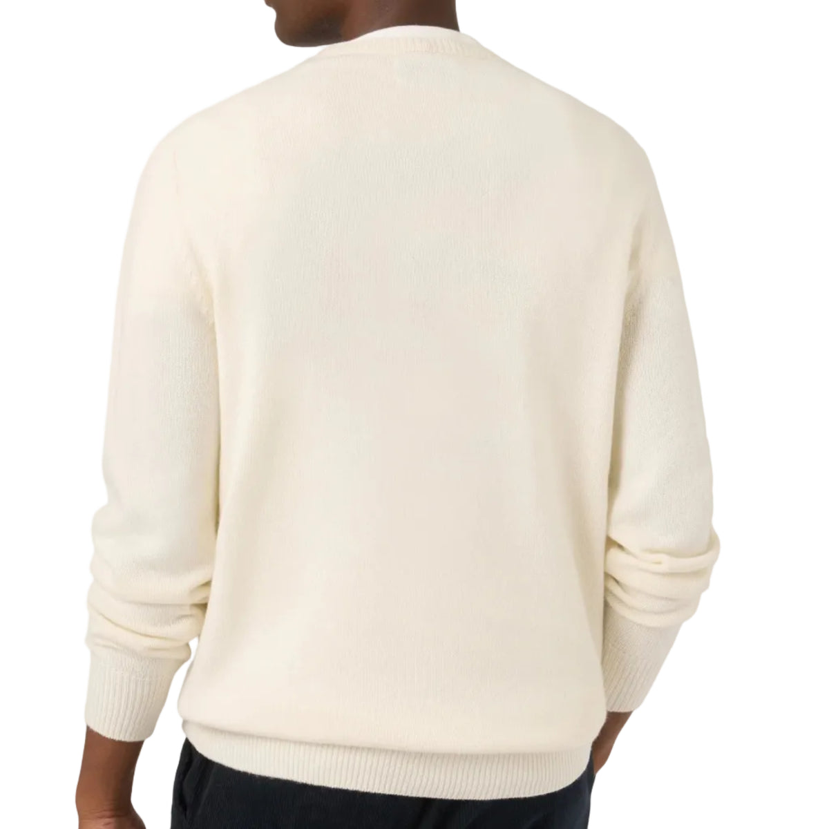 Maglia girocollo Heron con intarsio e ricamo orsetto