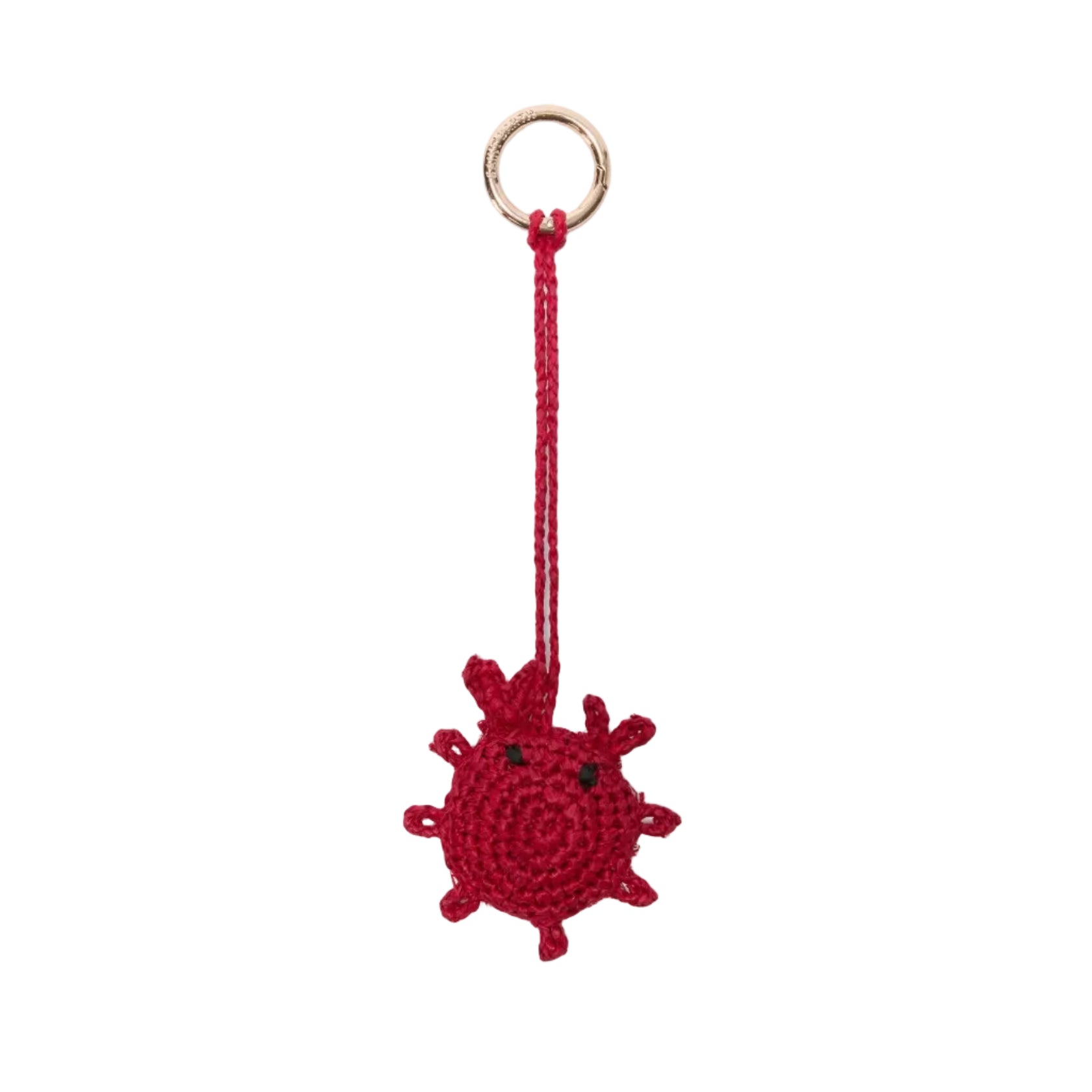 Charm da borsa a forma di granchio in rafia