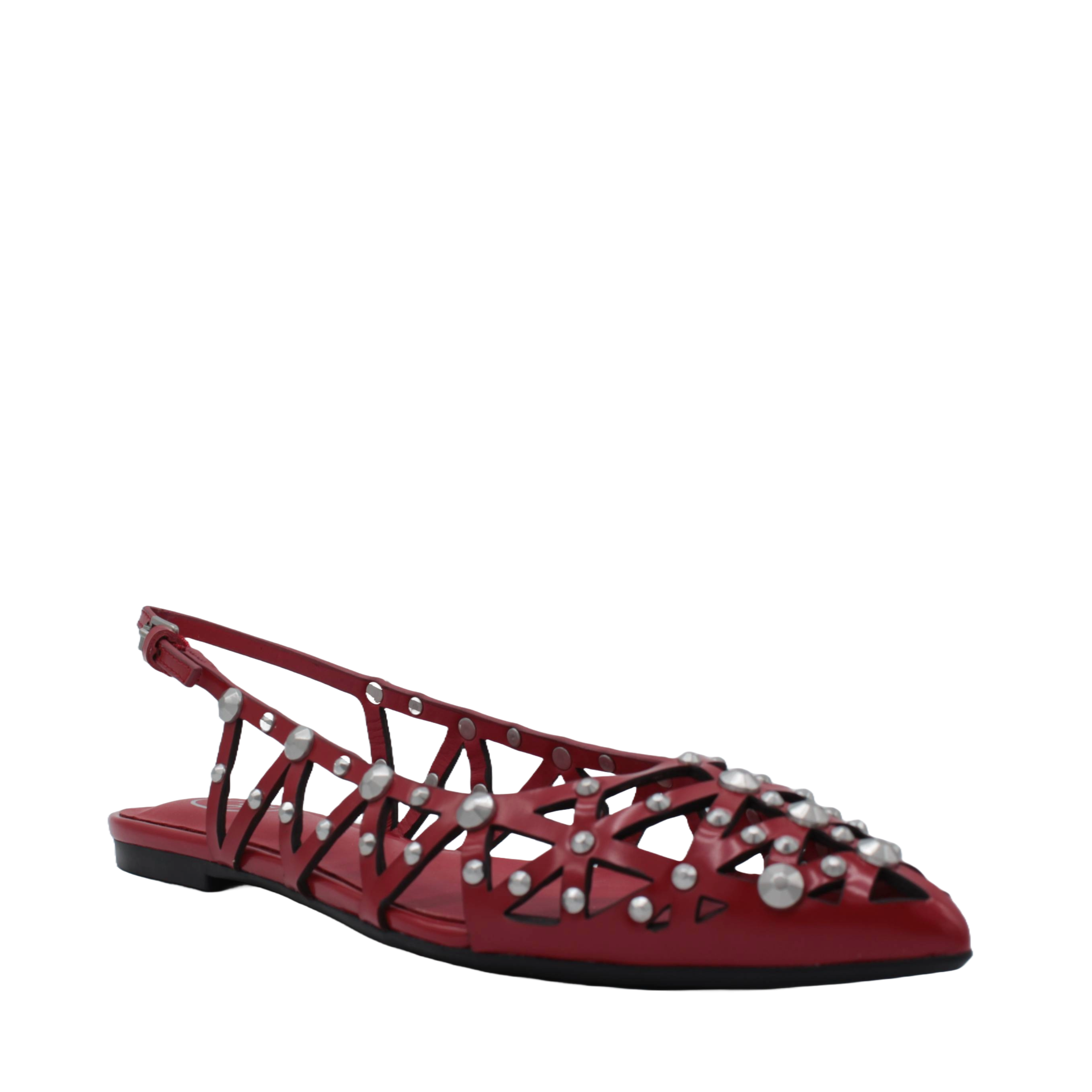 Ash Bazaar Scarpa Slingback Bassa Con Borchie