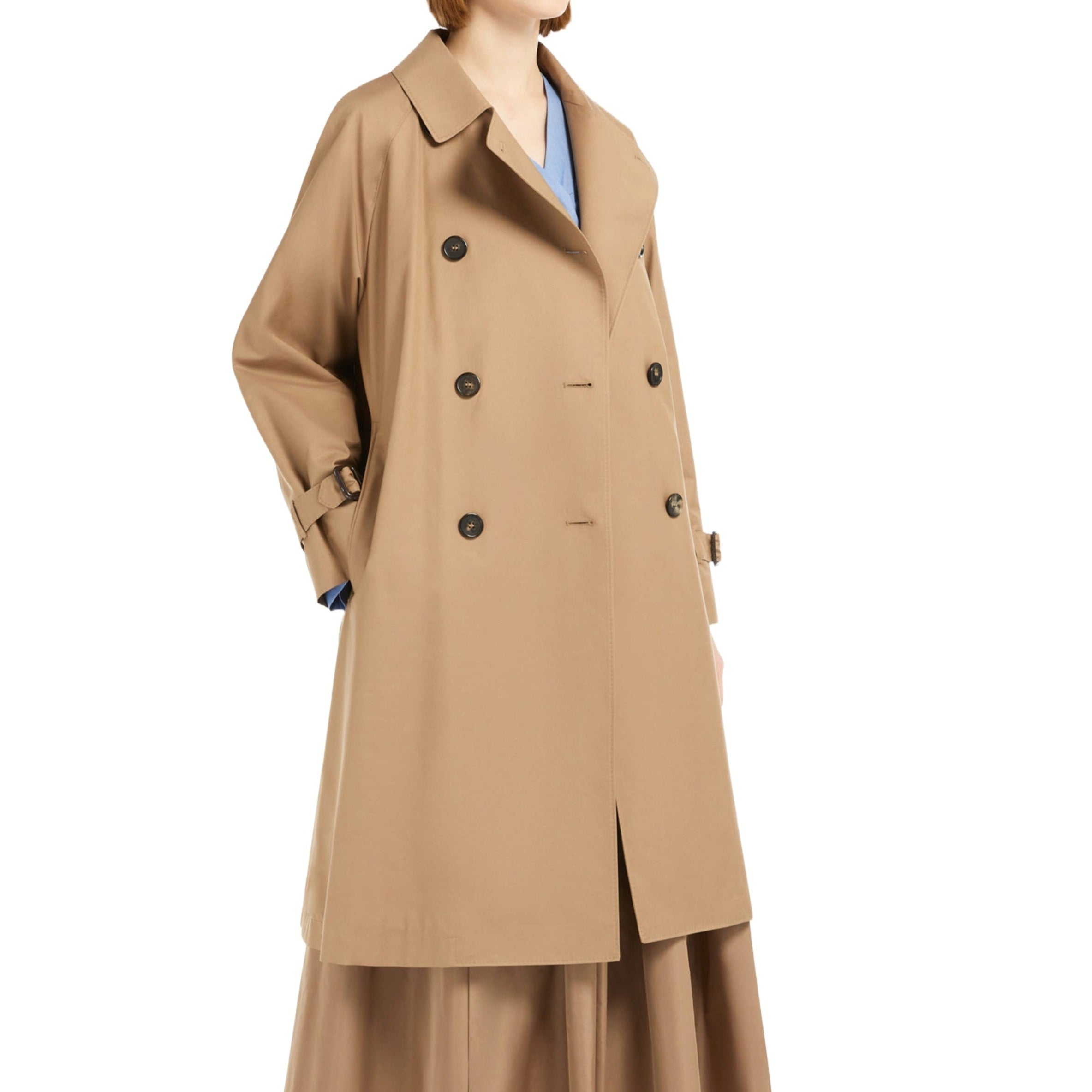 'S Max Mara Trench Midi In Twill Antigoccia Ctrench