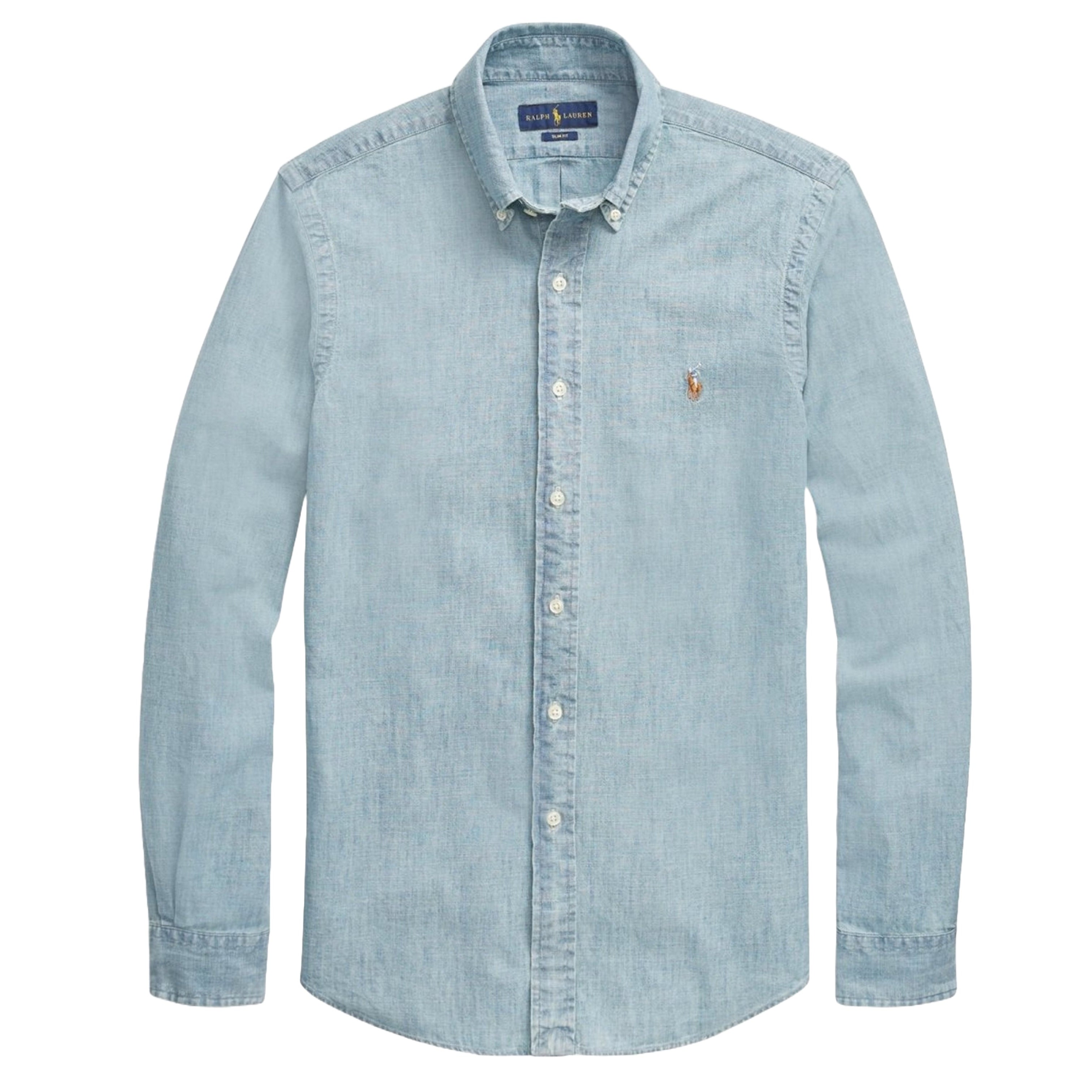 POLO RALPH LAUREN CAMICIA CHAMBRAY DENIM SLIM FIT