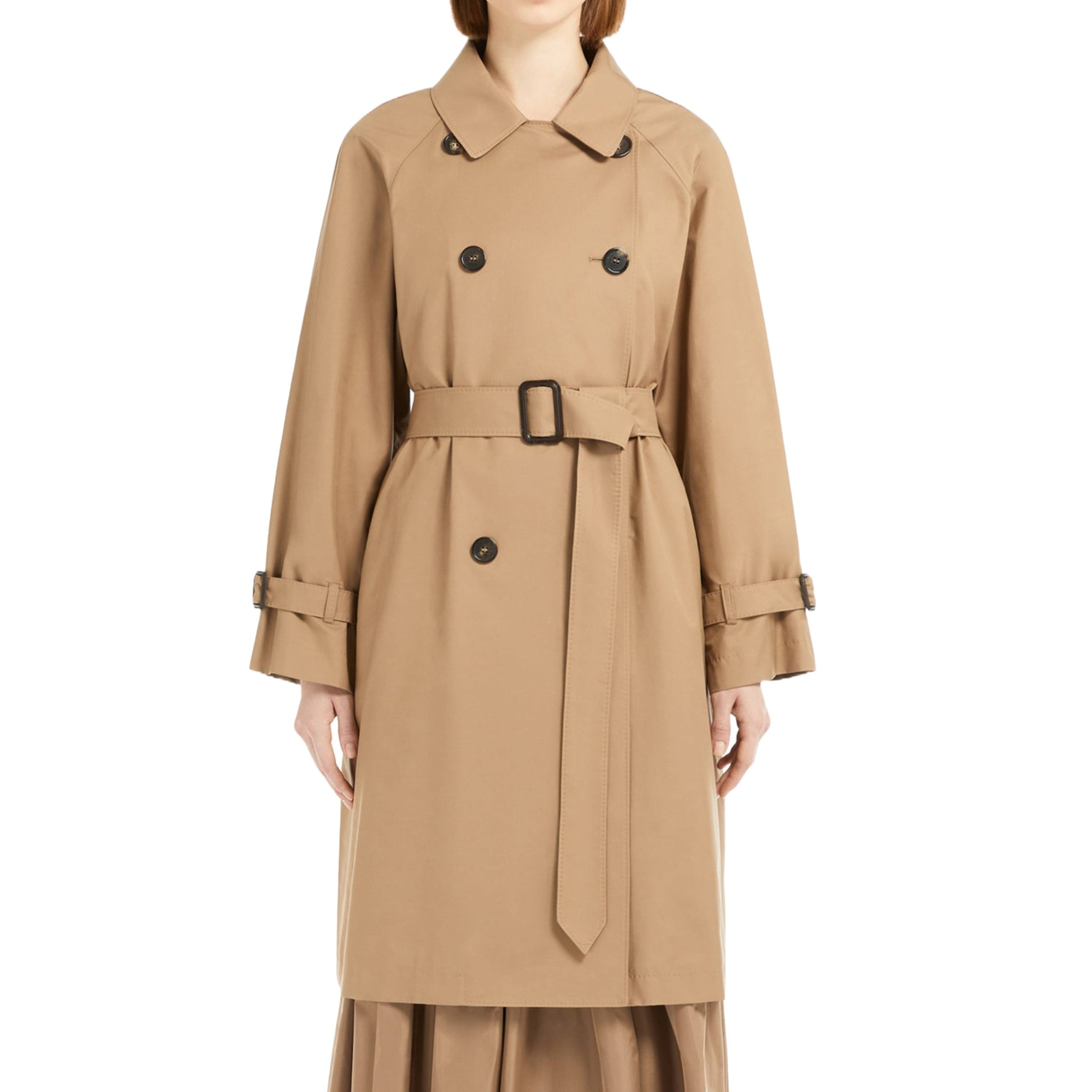 'S Max Mara Trench Midi In Twill Antigoccia Ctrench