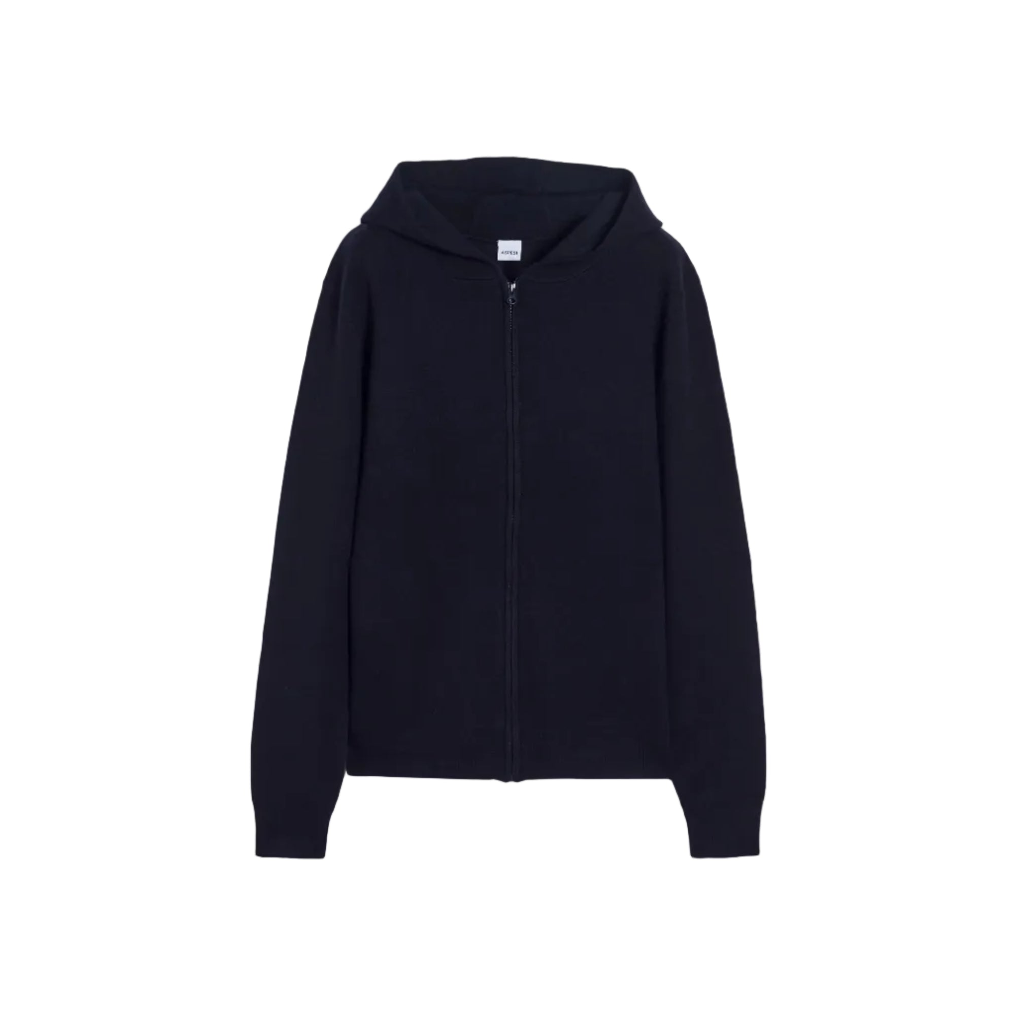 MAGLIA CON CAPPUCCIO IN FILATO DOPPIA FRONTURA IN LANA E COTONE
