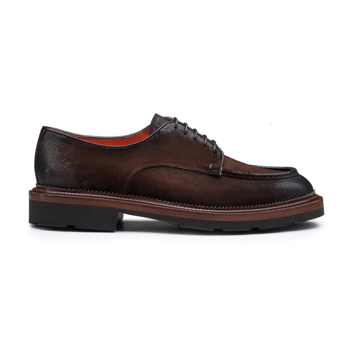 Stringata Derby da uomo in suede