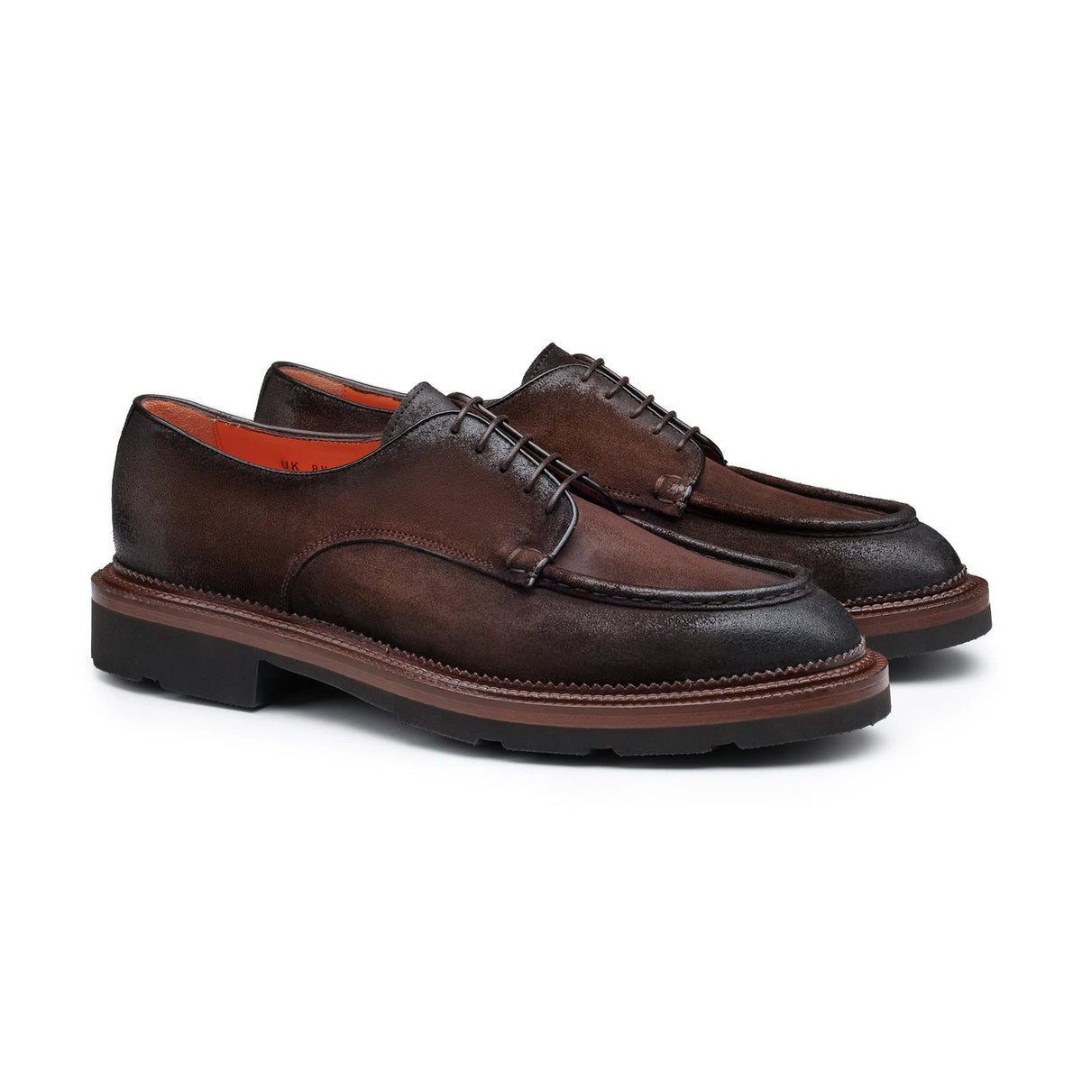 Stringata Derby da uomo in suede