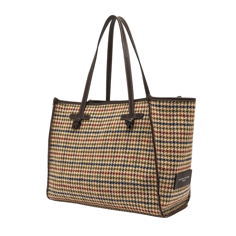 Borsa Marcella in Fantasia Pied De Poule