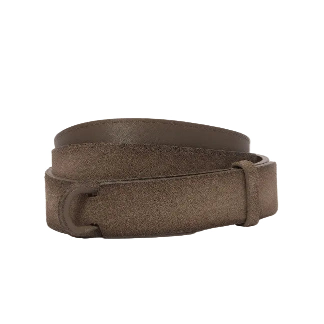 Cintura Nobuckle Cloudy in suede