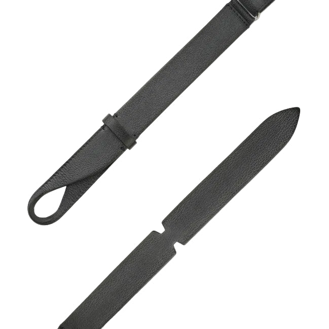 Cintura Nobuckle Chevrette in pelle