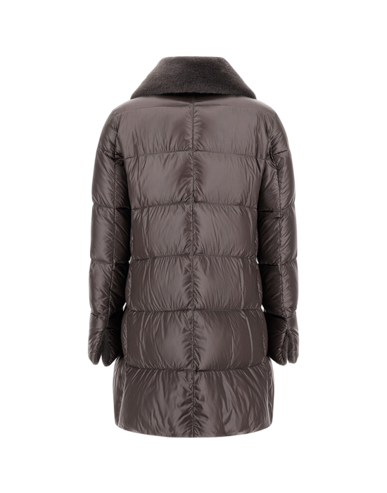 Herno Piumino Medio in Nylon Ultralight & Alternative Fur