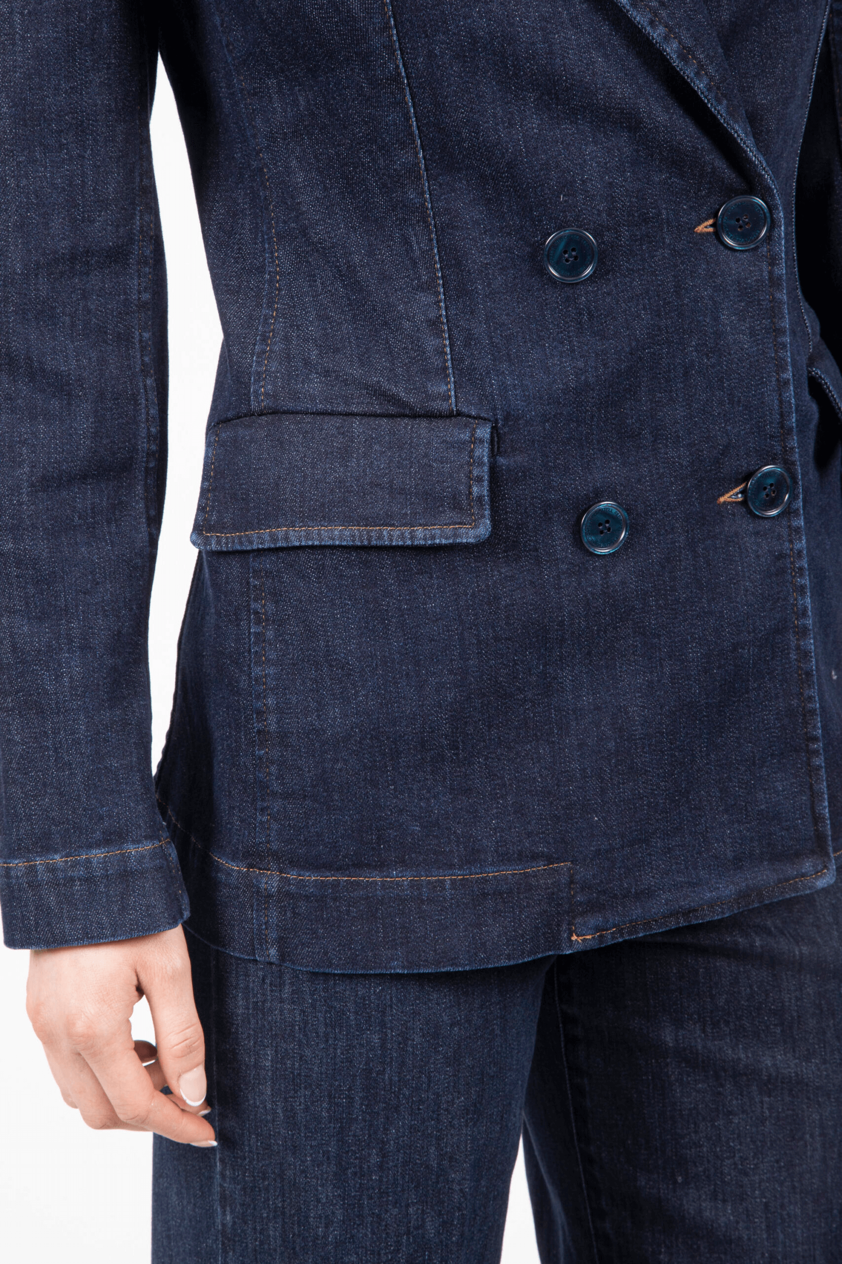 Red Capsul x Cigala's Giacca Doppiopetto in Denim