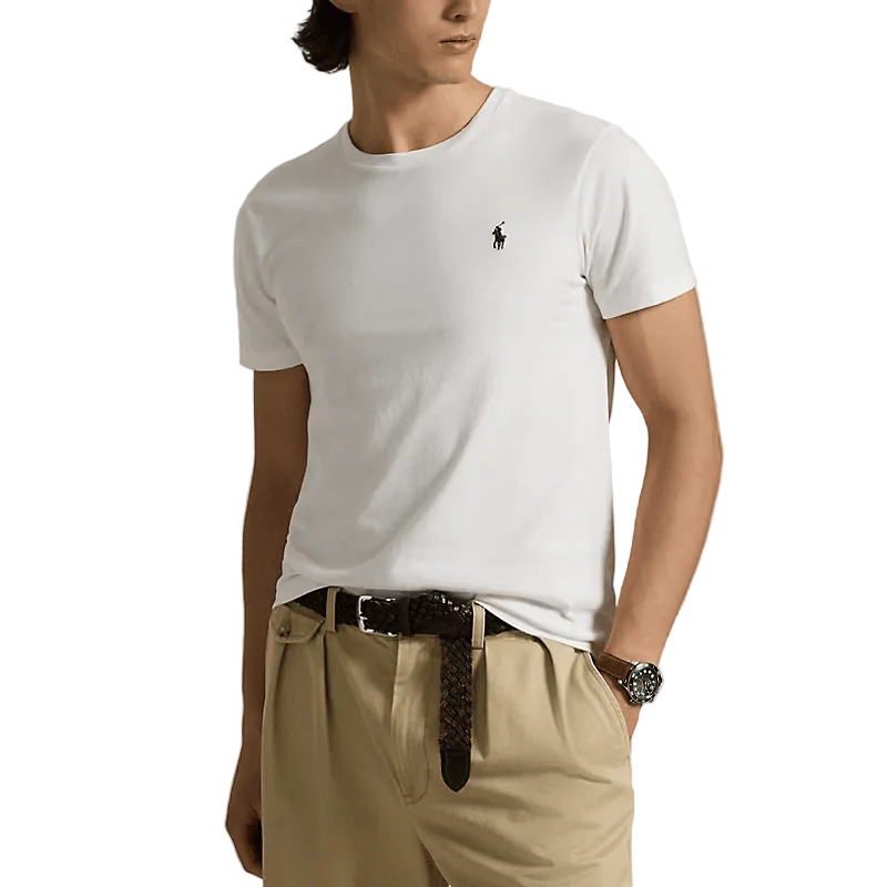 T-Shirt a Maniche Corte in Jersey Custom Slim Fit