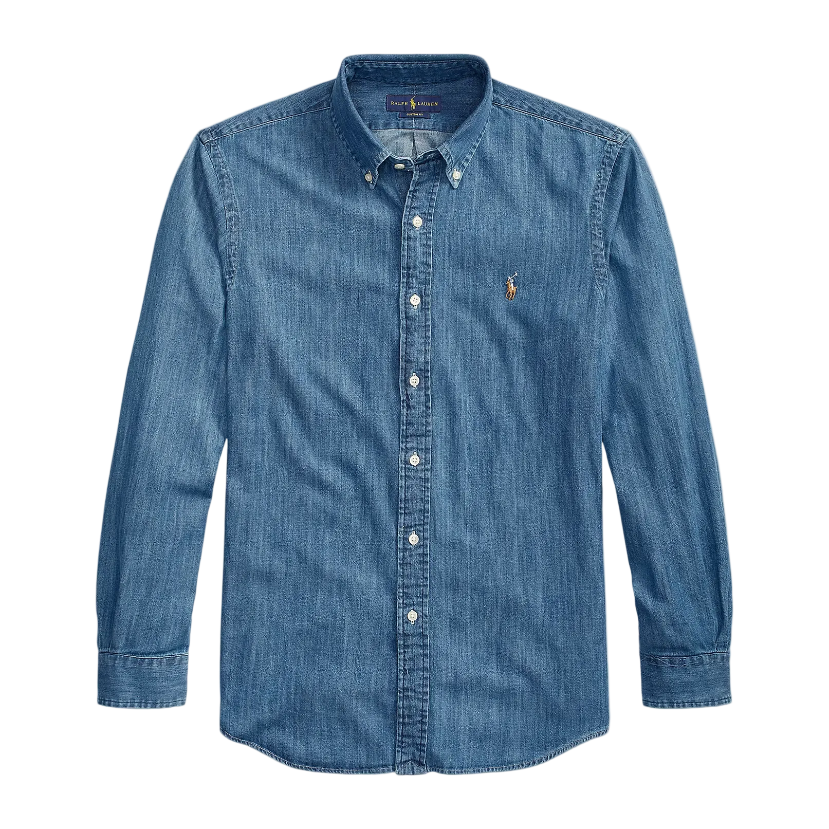 Camicia in Denim Custom Fit