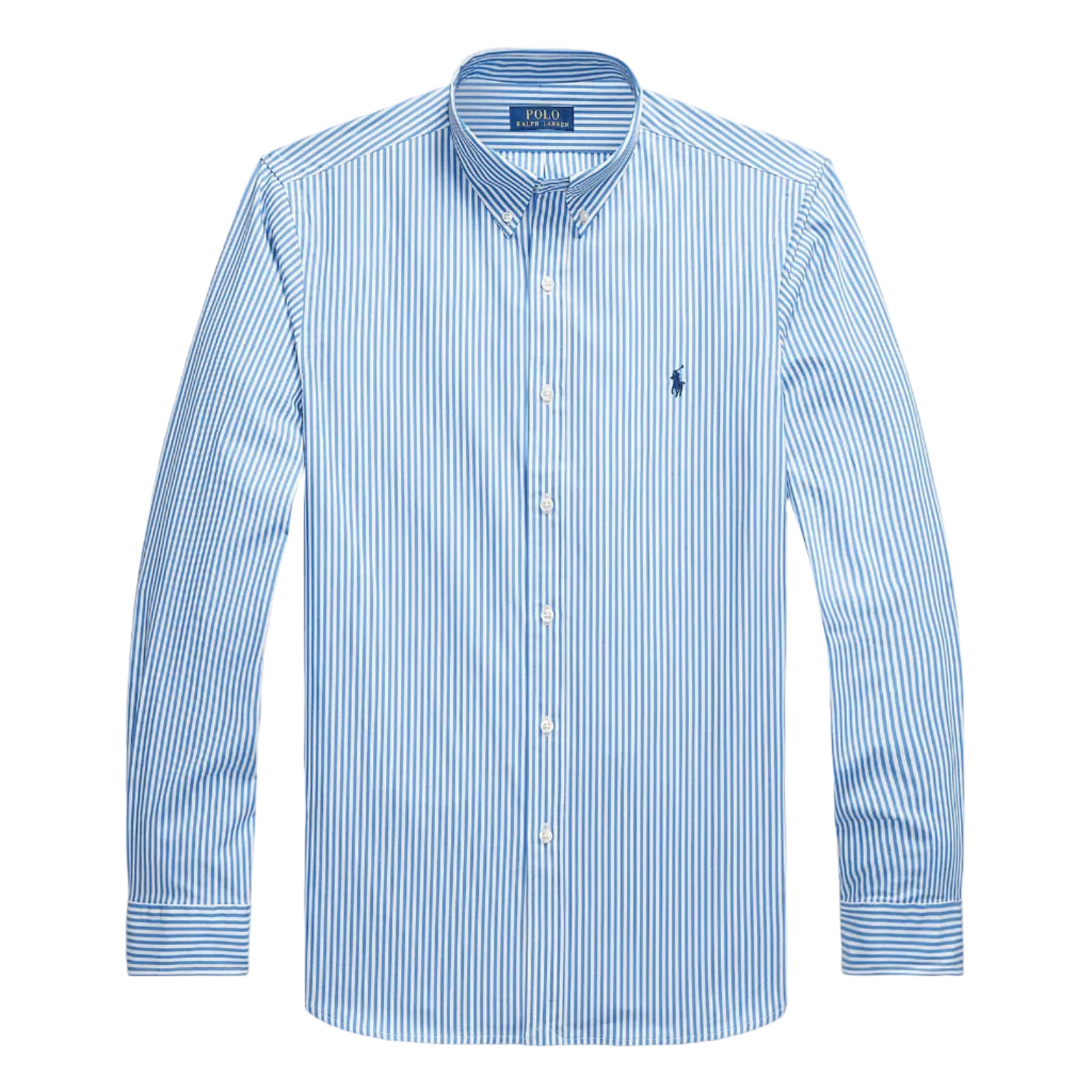 Camicia in Popeline Stretch a Righe Slim Fit