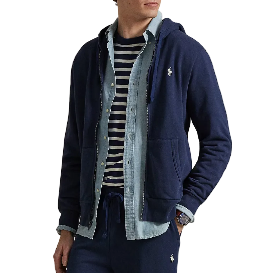 Felpa Full Zip in Cotone con Cappuccio