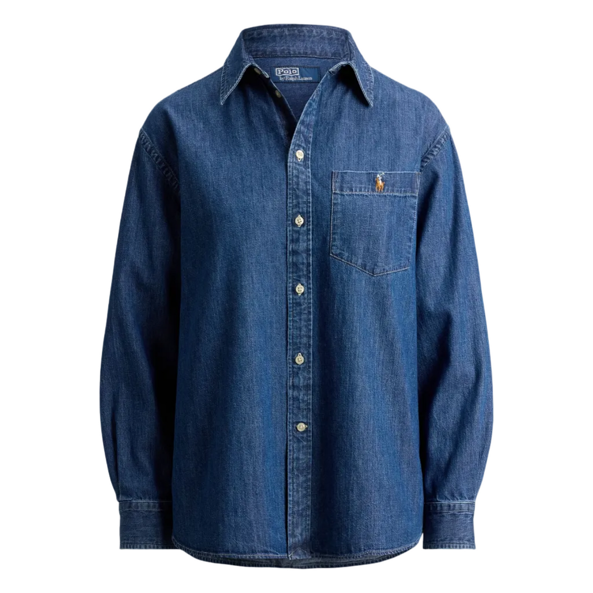Camicia in denim di cotone Big-Fit