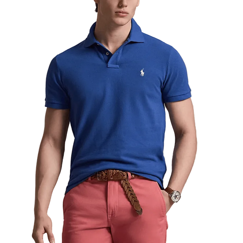 Polo in Piqué Custom Slim Fit da Uomo