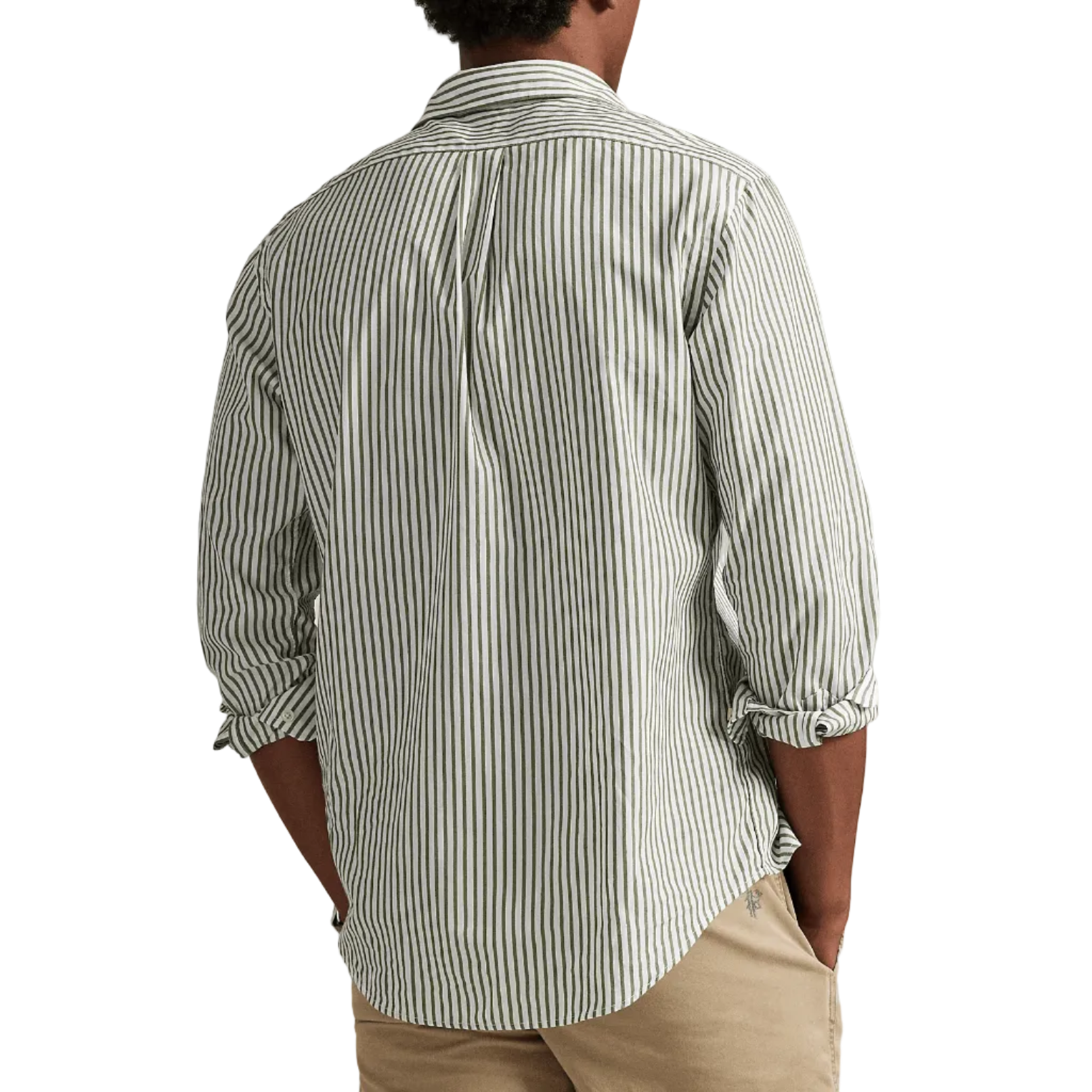 Camicia in Popeline a Righe Custom Fit