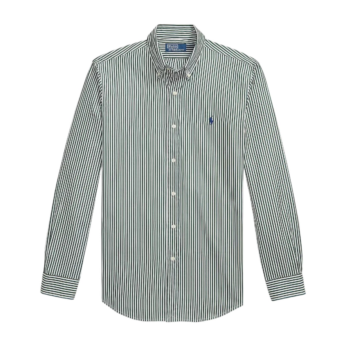 Camicia in popeline a righe Custom-Fit