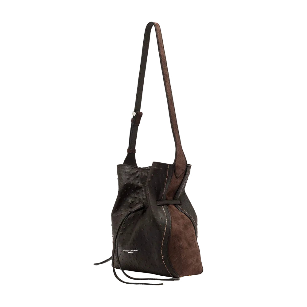 Borsa Sienna in Stampa Struzzo