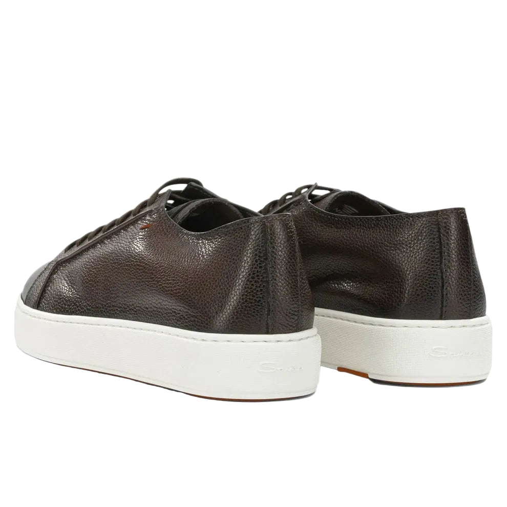 Sneakers Basse in Pelle Martellata