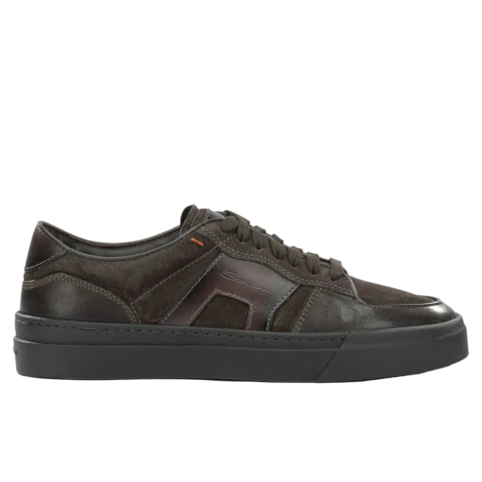 Sneakers Basse in Pelle e Suede