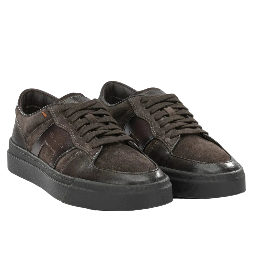 Sneakers Basse in Pelle e Suede