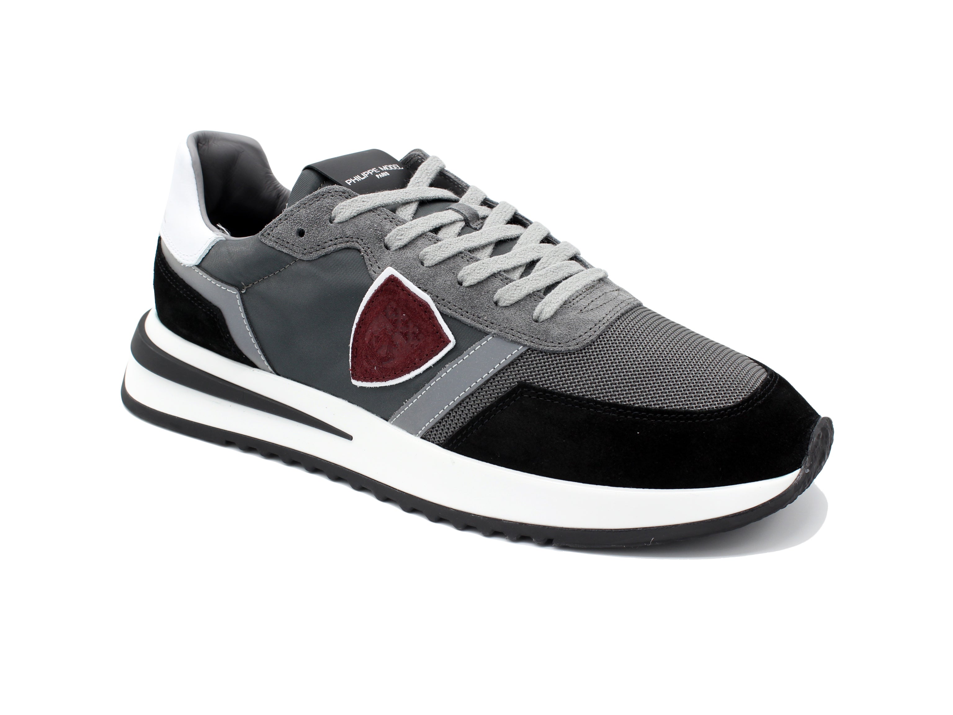 PHILIPPE MODEL SNEAKER TROPEZ 2.1 TYLU W018 ANTRACITE-NERO