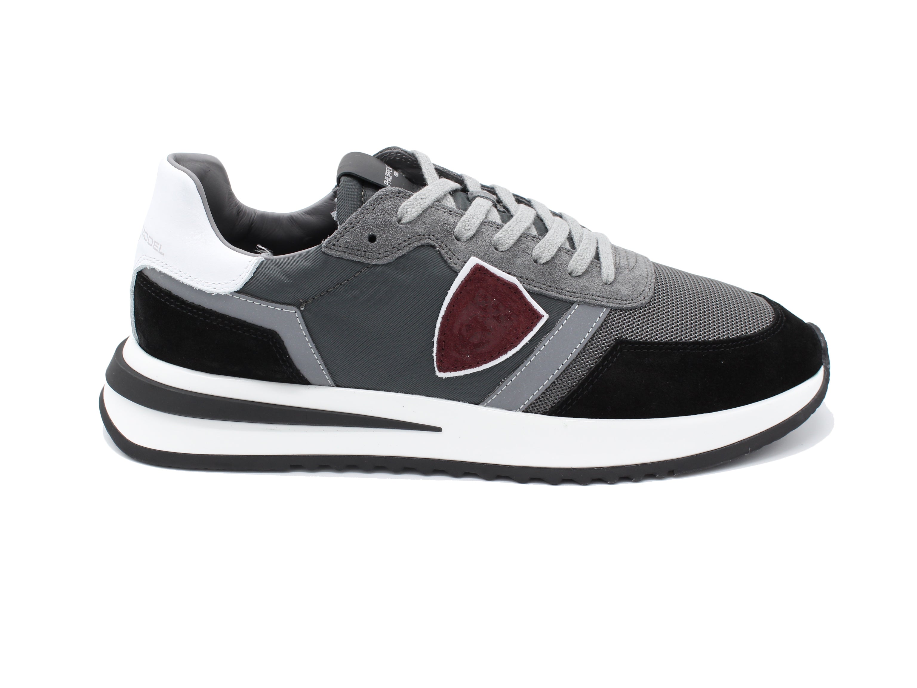 PHILIPPE MODEL SNEAKER TROPEZ 2.1 TYLU W018 ANTRACITE-NERO