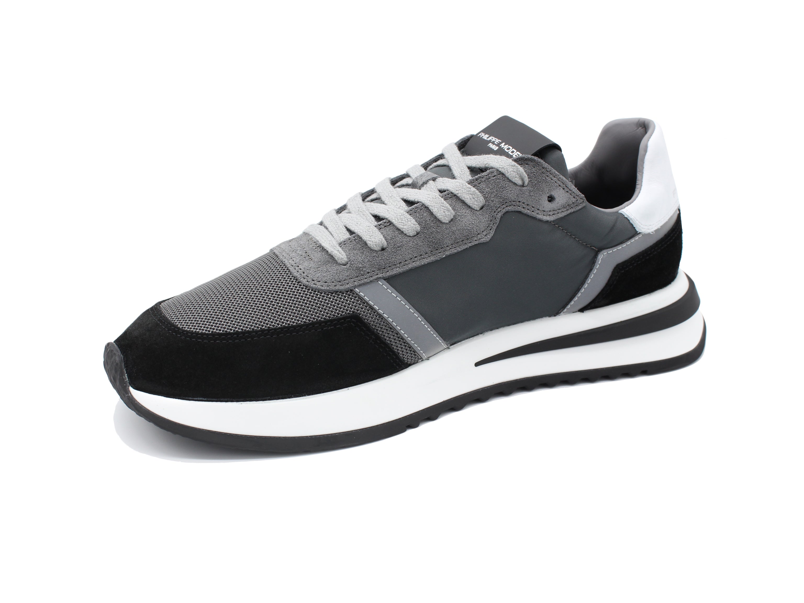 PHILIPPE MODEL SNEAKER TROPEZ 2.1 TYLU W018 ANTRACITE-NERO