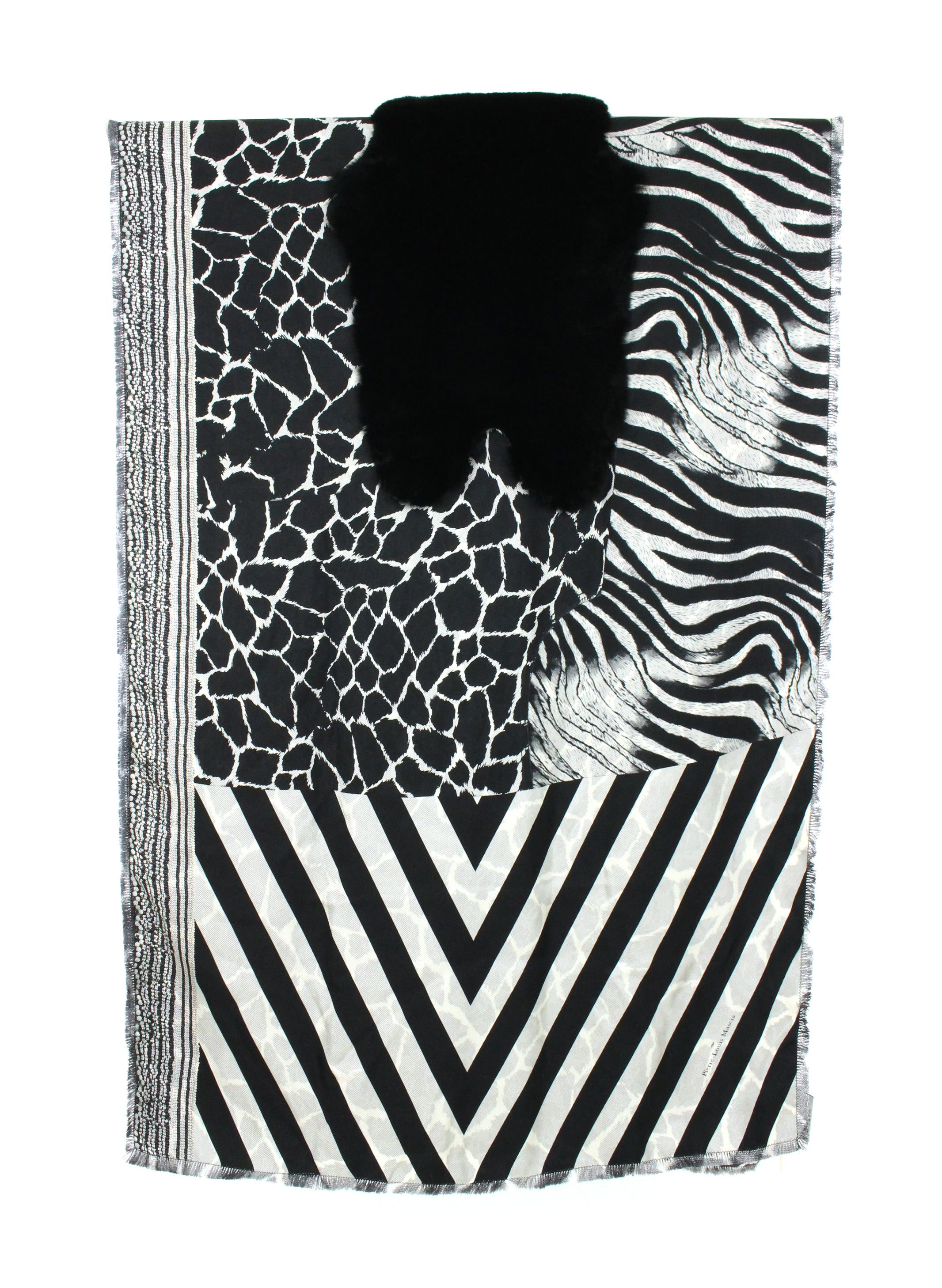 Orylag XA870896 black-white scarf