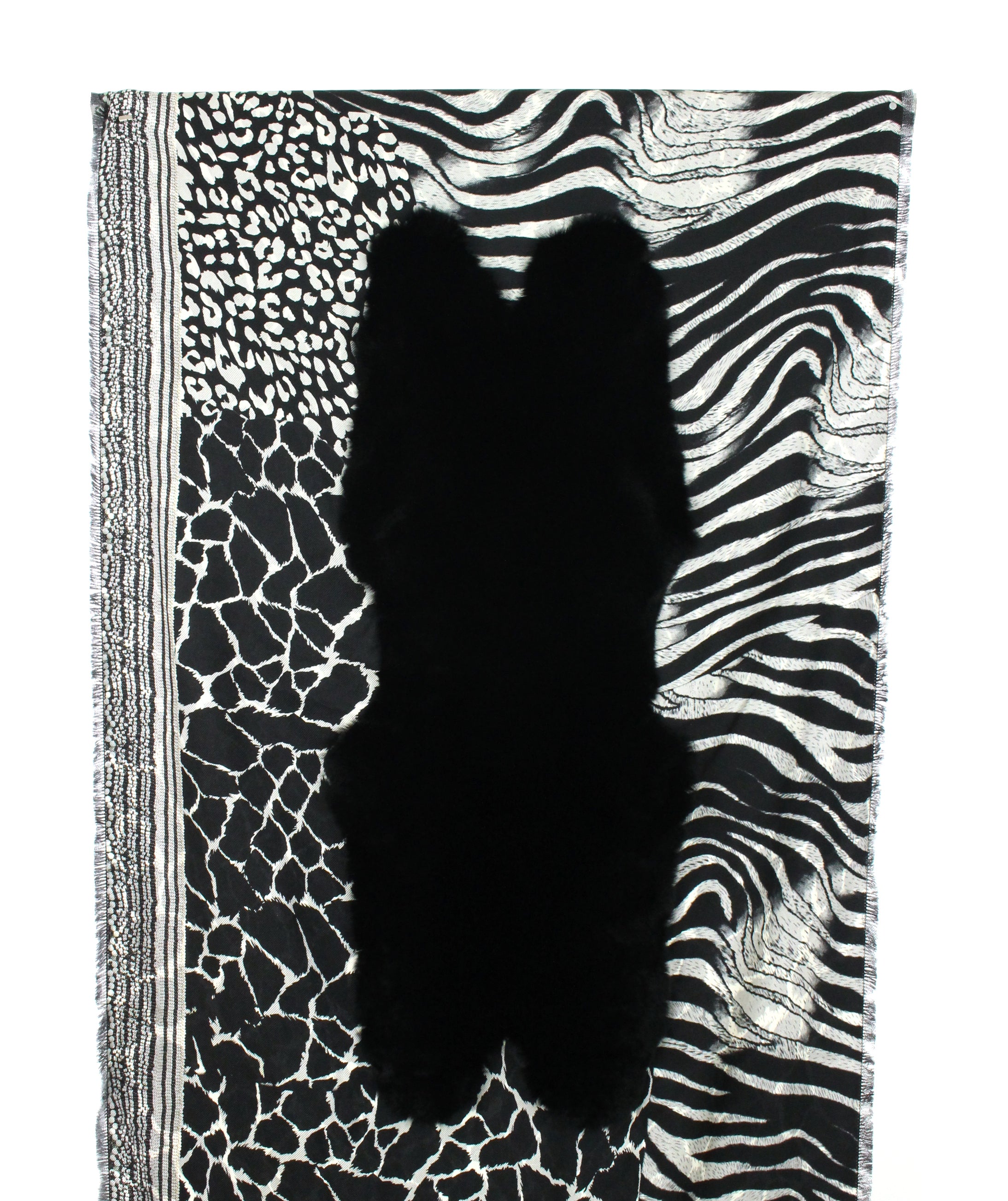 Orylag XA870896 black-white scarf