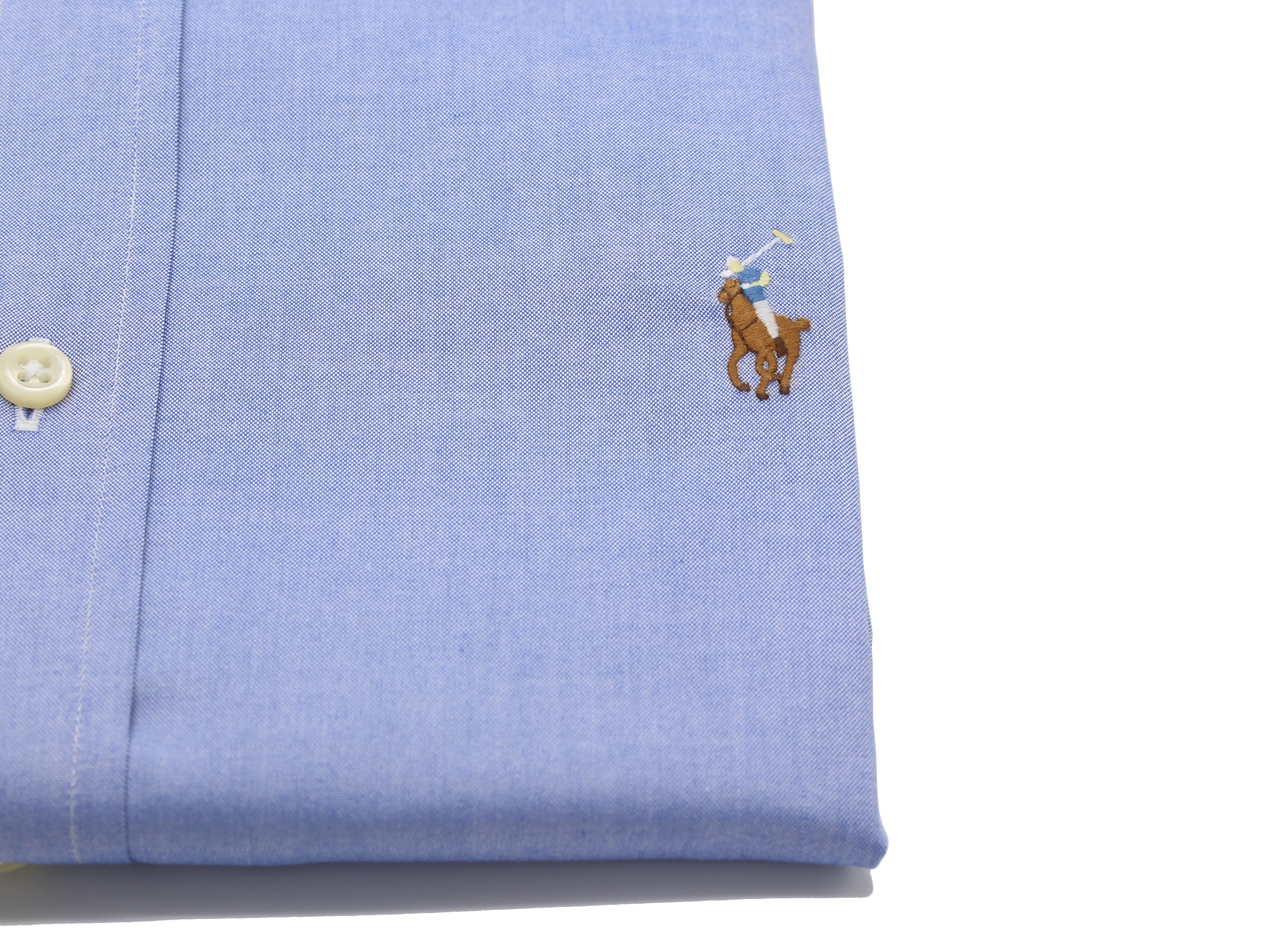 POLO RALPH LAUREN CAMICIA CUSTOM 712 675619004 CELESTE