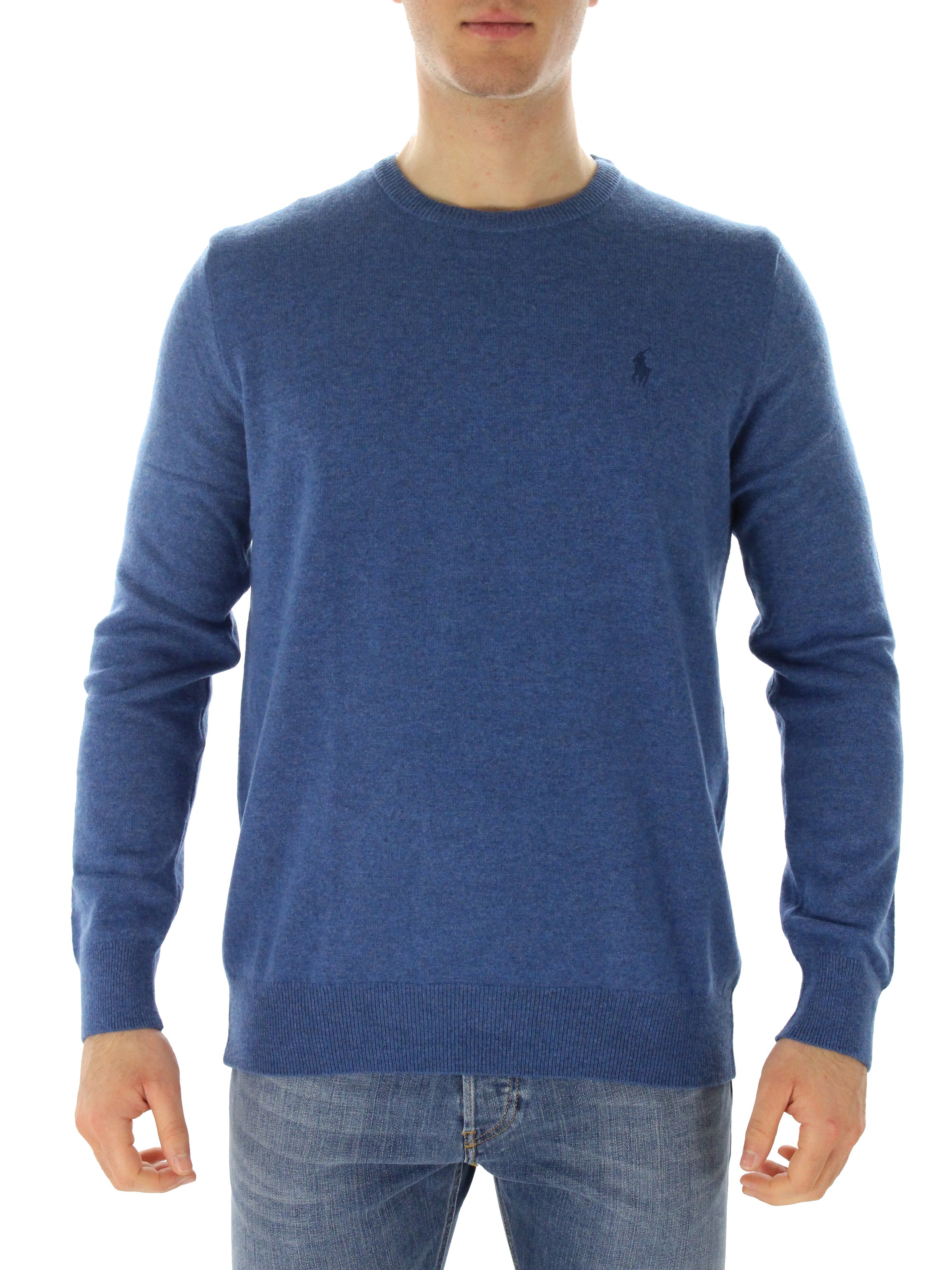 POLO RALPH LAUREN MAGLIA GIROCOLLO 71087671400 AZZURRO