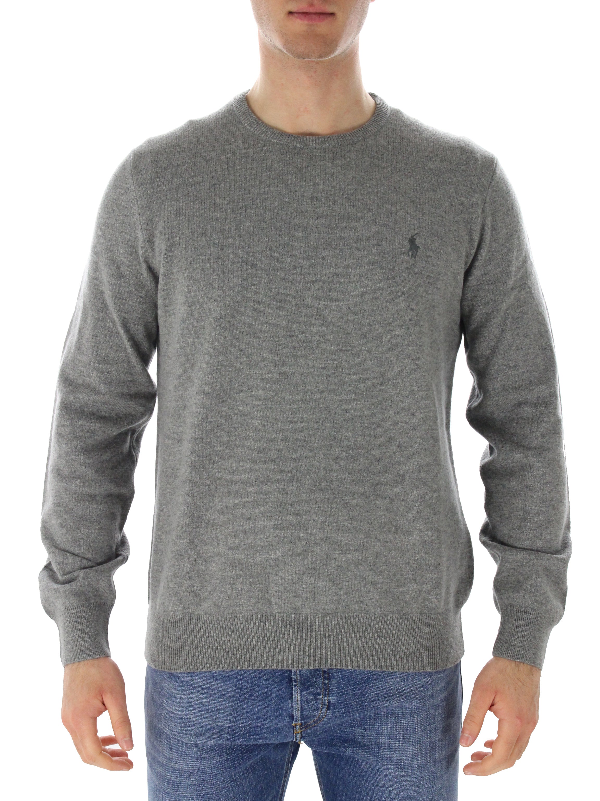 POLO RALPH LAUREN MAGLIA GIROCOLLO 71087671400 GRIGIO