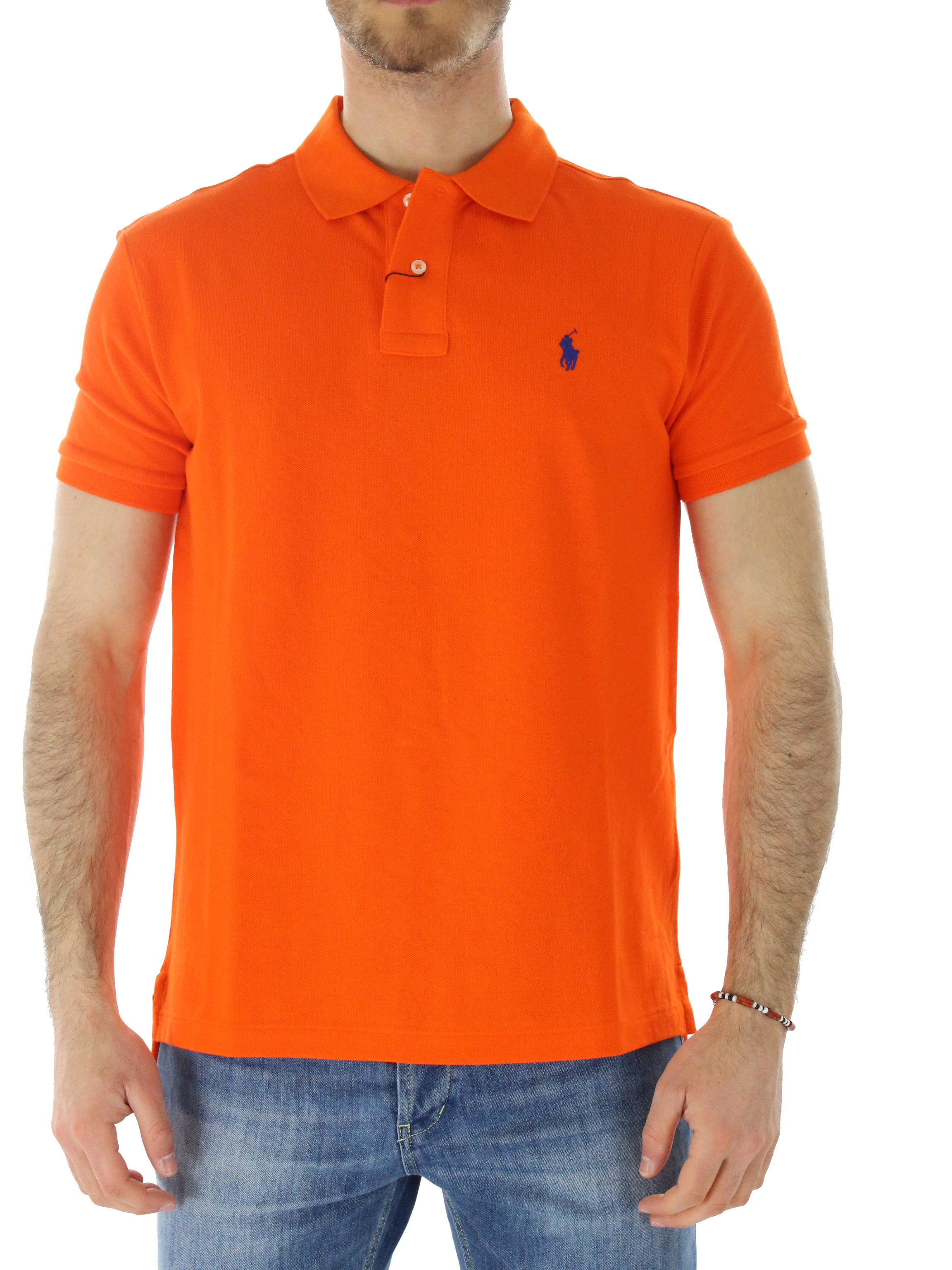 POLO RALPH LAUREN POLO SLIM FIT 7107950800.p22 ARANCIO