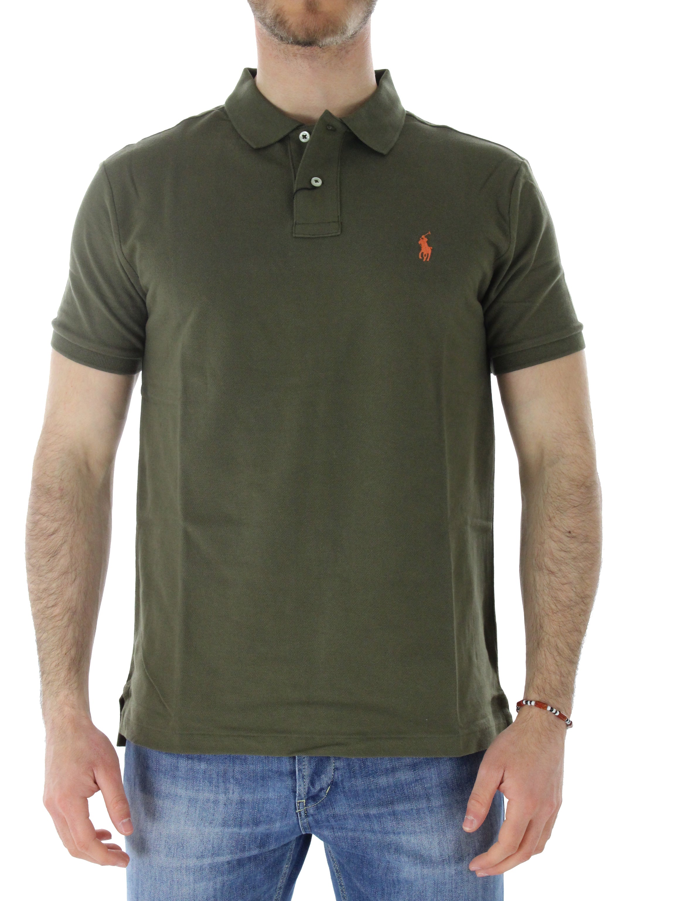 POLO RALPH LAUREN POLO SLIM FIT 7107950800.p22 MILITARE