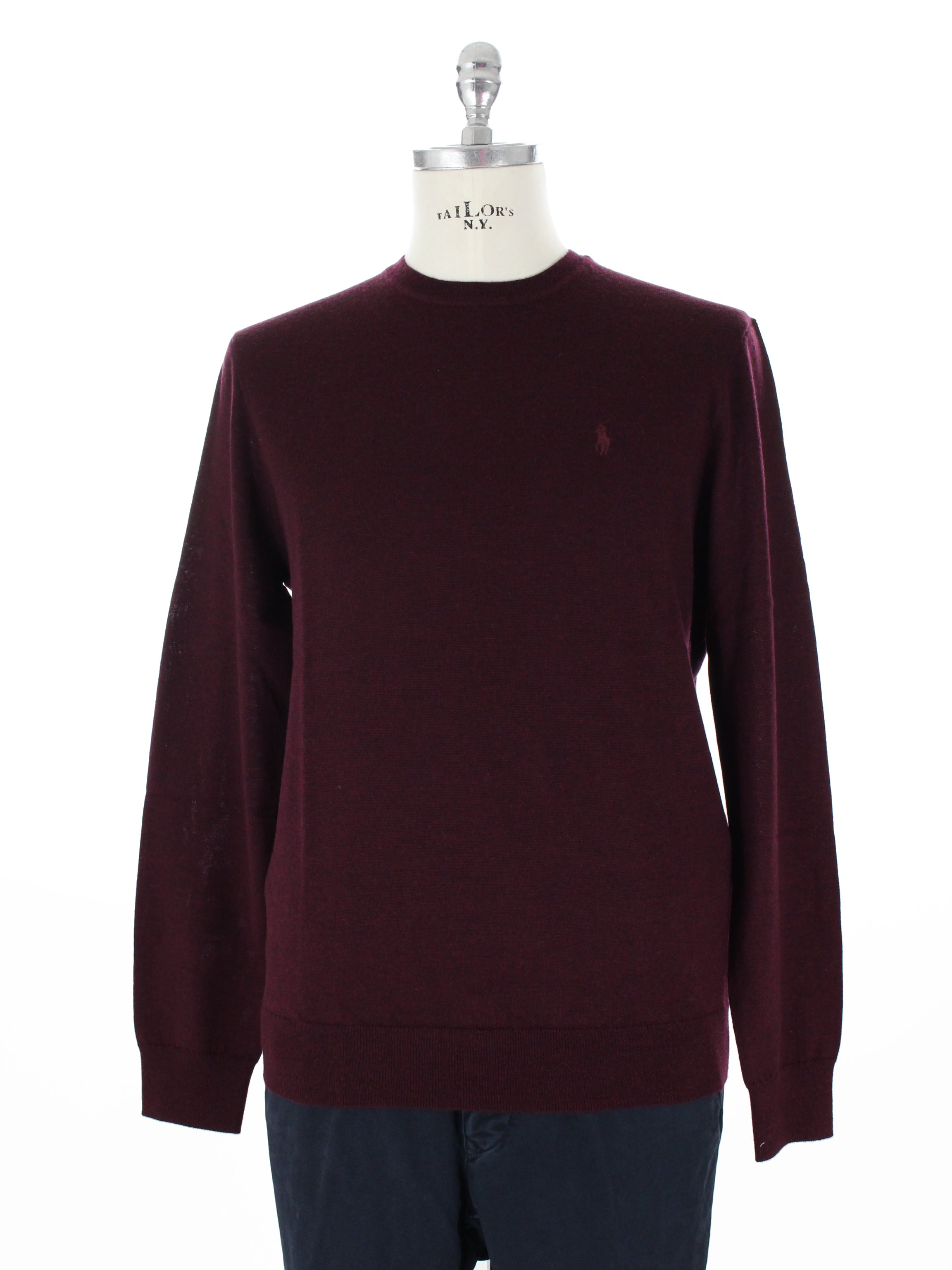 POLO RALPH LAUREN MAGLIA GIROCOLLO 7107143460 BORDEAUX