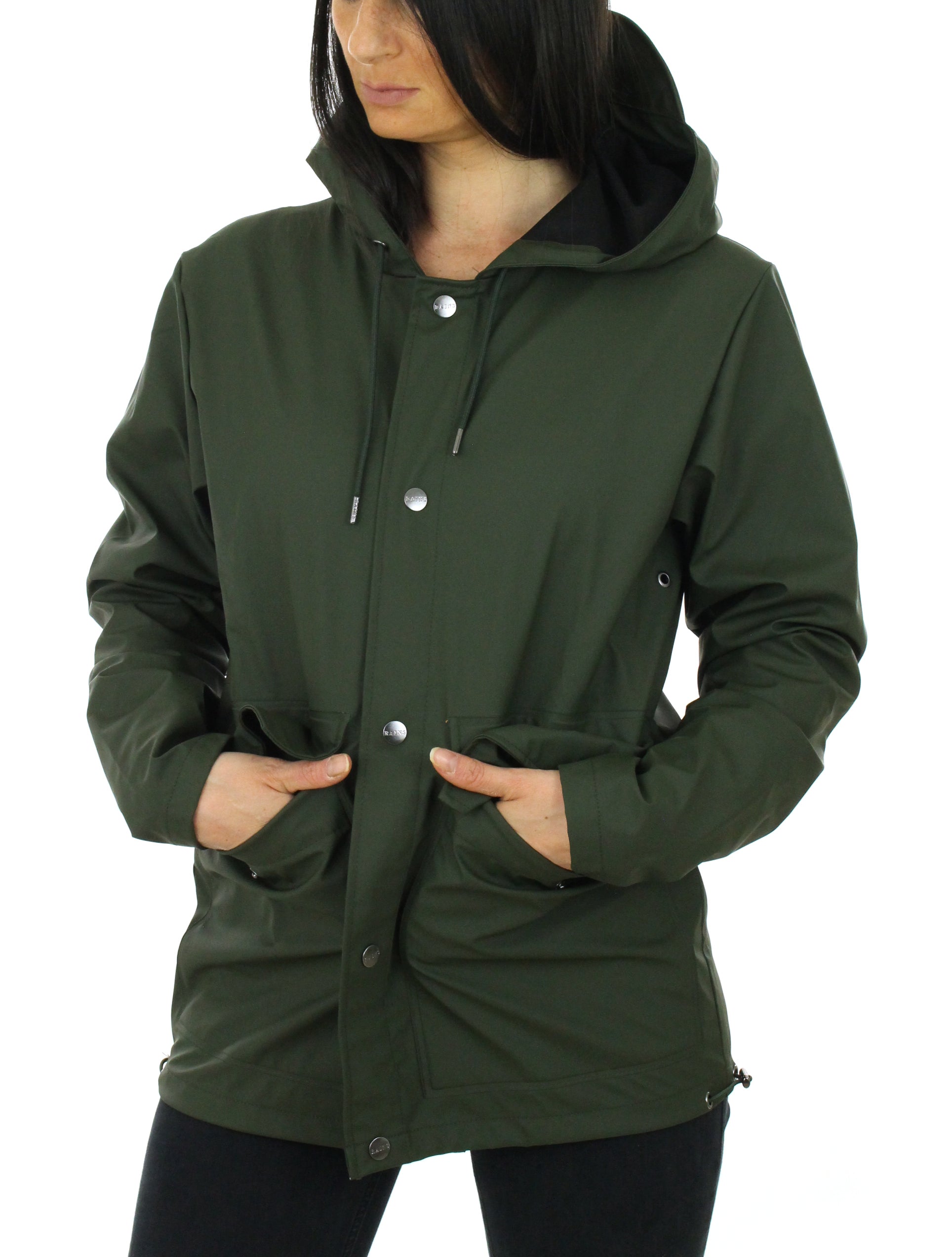 RAINS GIACCA IMPERMEABILE UNISEX 1826 VERDE